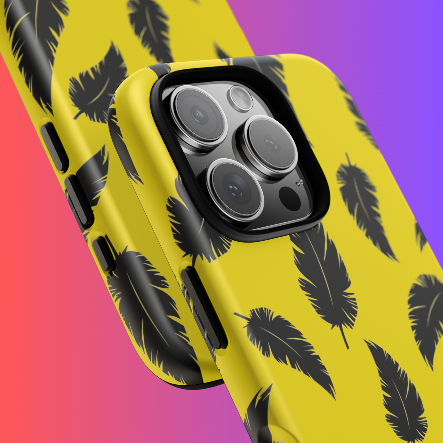 Feathers Pattern Tough Phone Case