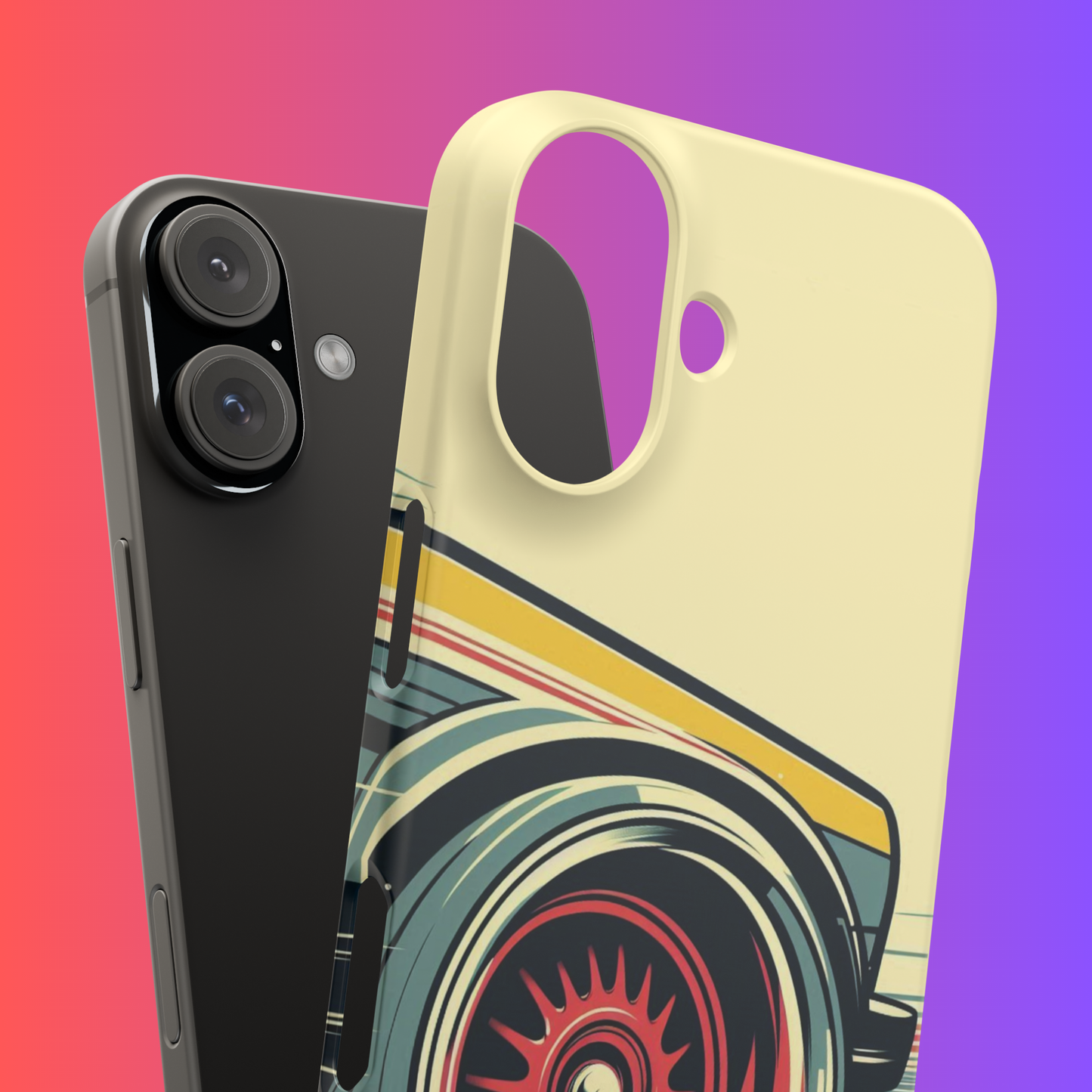Car Drift Illustration Tough Phone Case