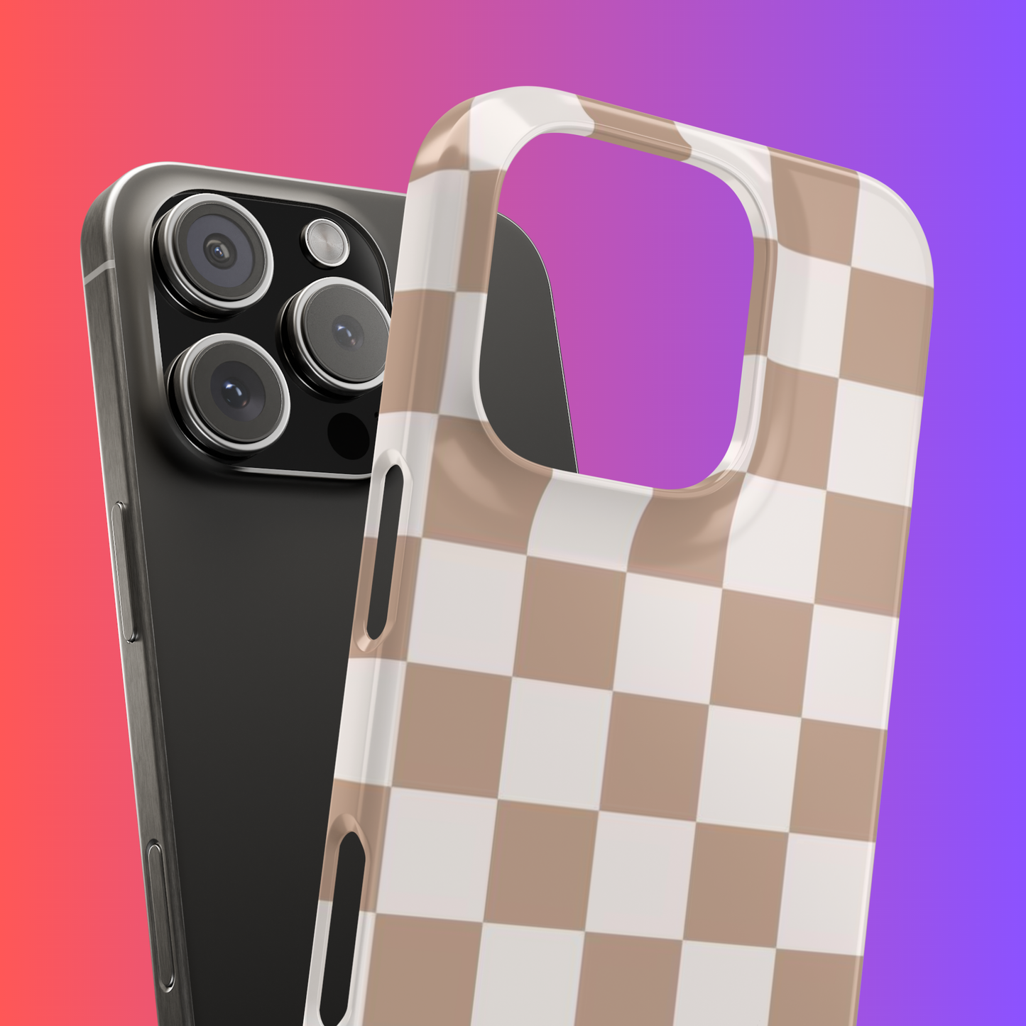 Minimalistic Checkered Design Tough Cases