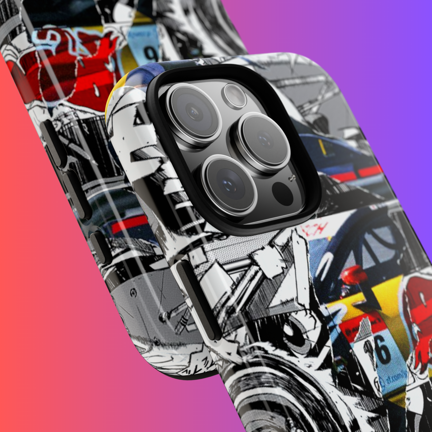 F1 Animated Style Tough Phone Case