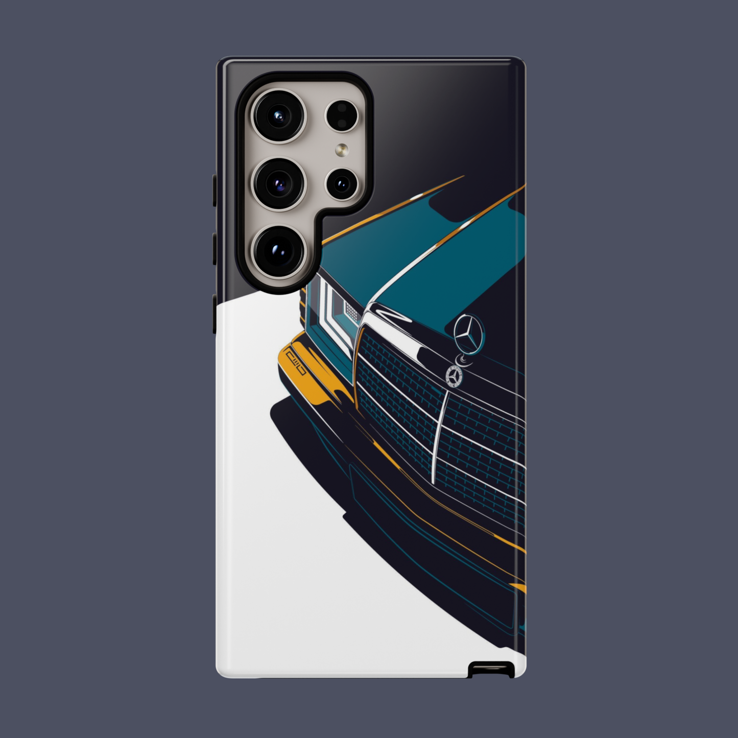 Merc W124 Illustration Tough Magnetic Case