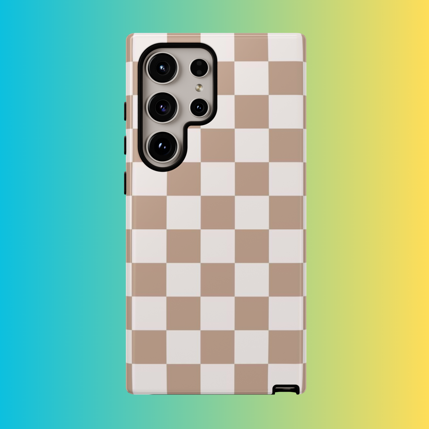 Minimalistic Checkered Design Tough Cases