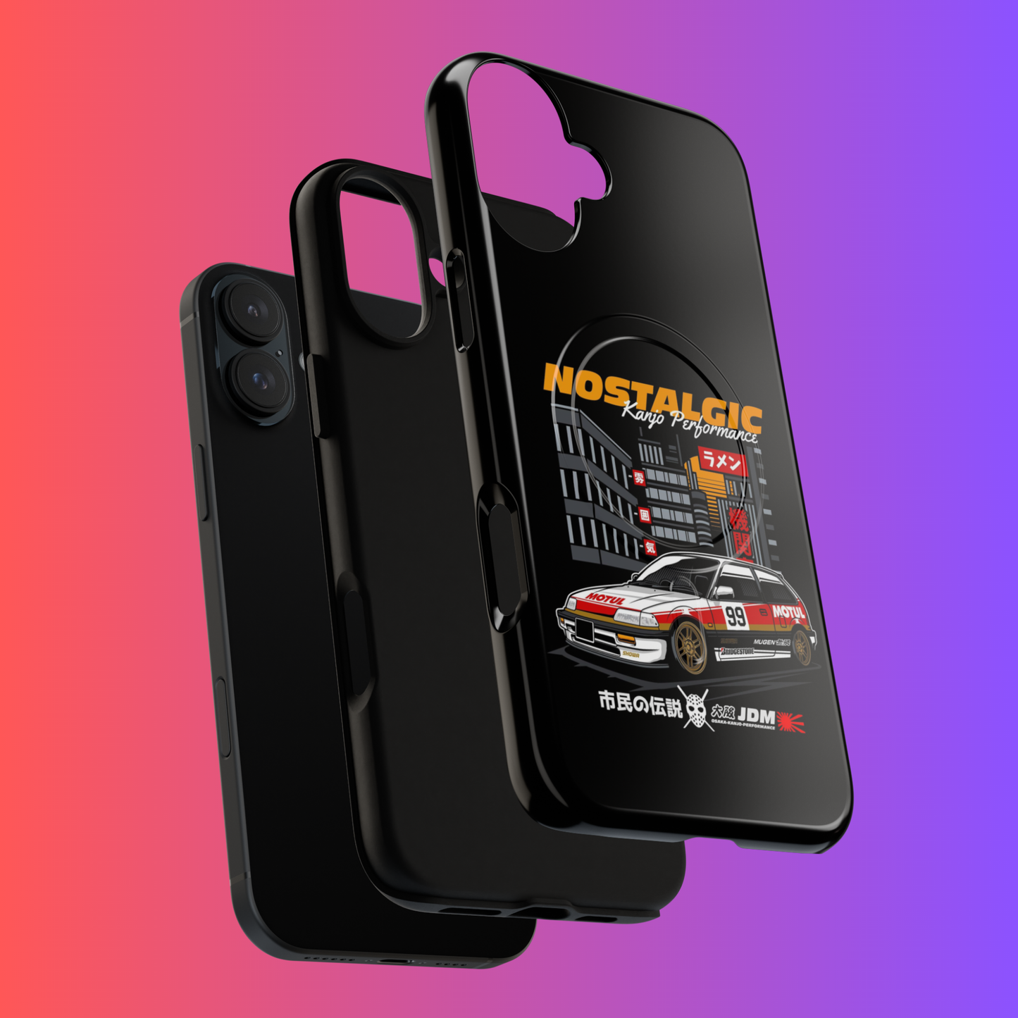 Nostalgic JDM Tough Magnetic Case