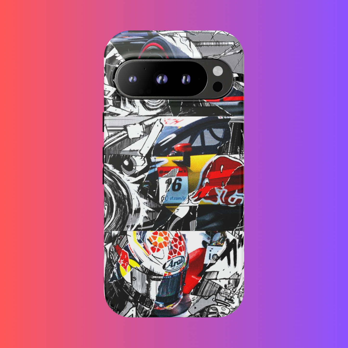 F1 Animated Style Tough Phone Case