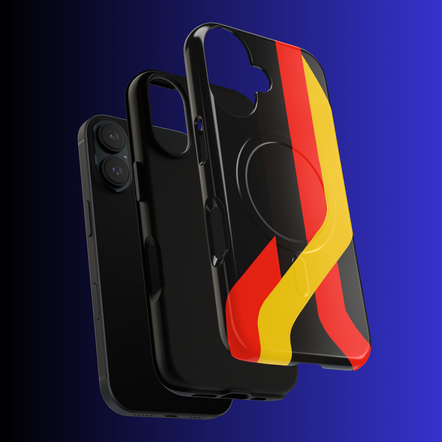 Racing Stripe Pattern Tough Phone Case