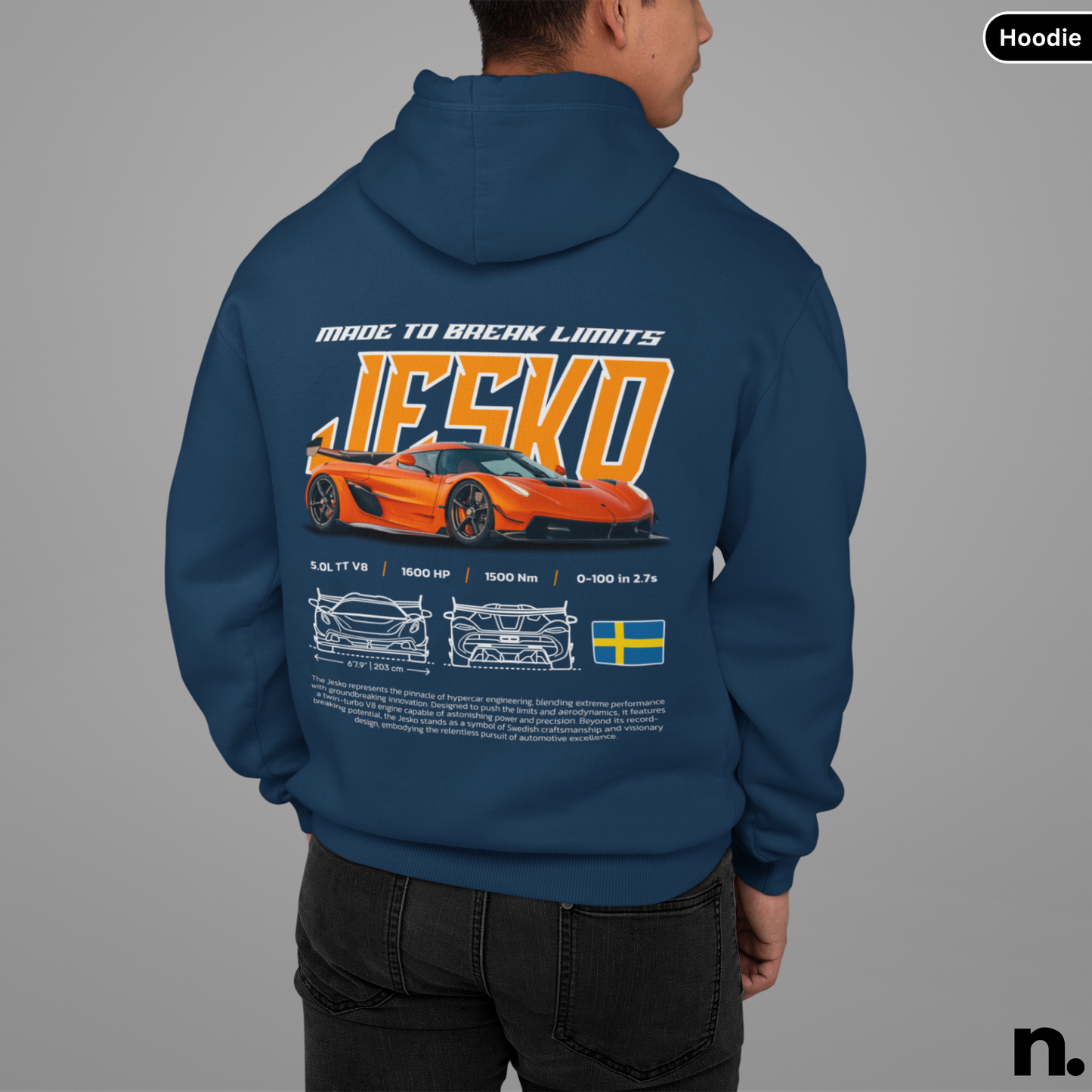 Jesko Poster Style Unisex Hoodie