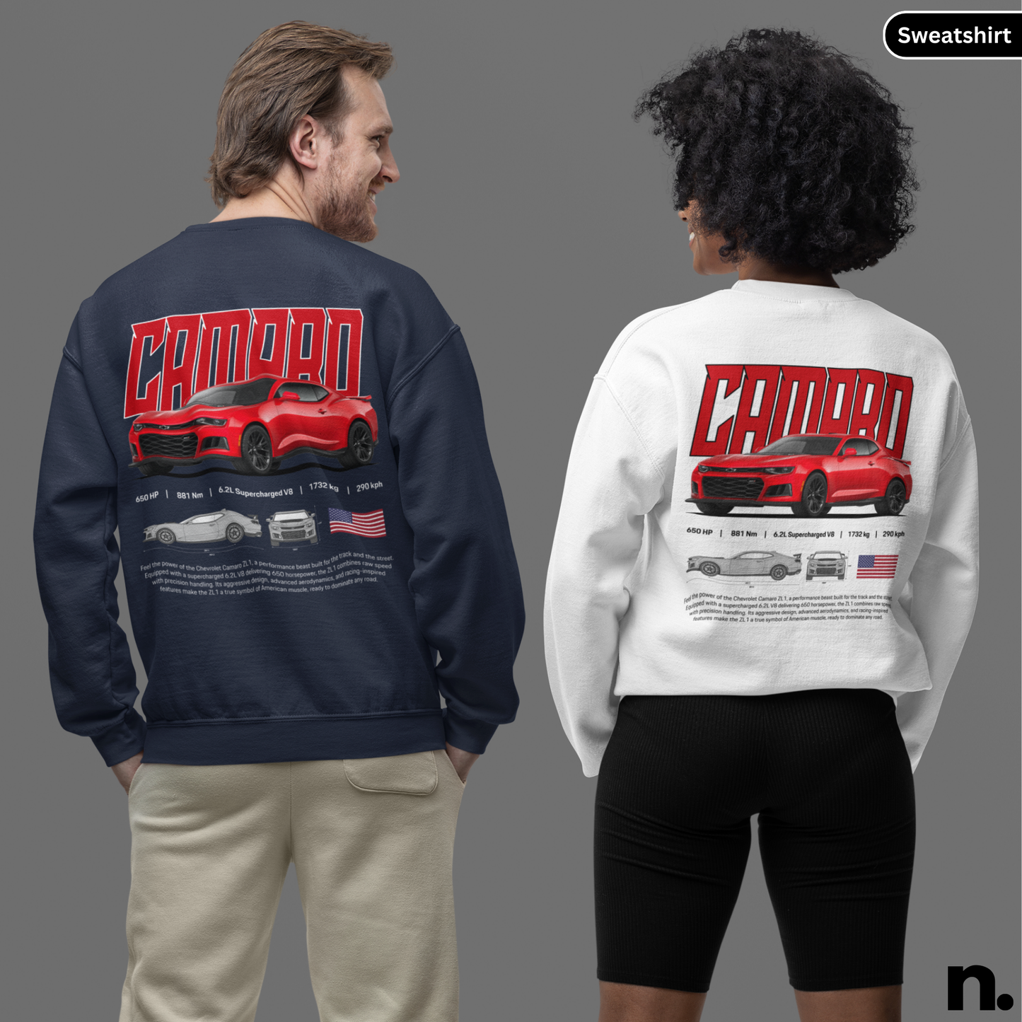 Camaro ZL1 Poster Style Sweatshirt