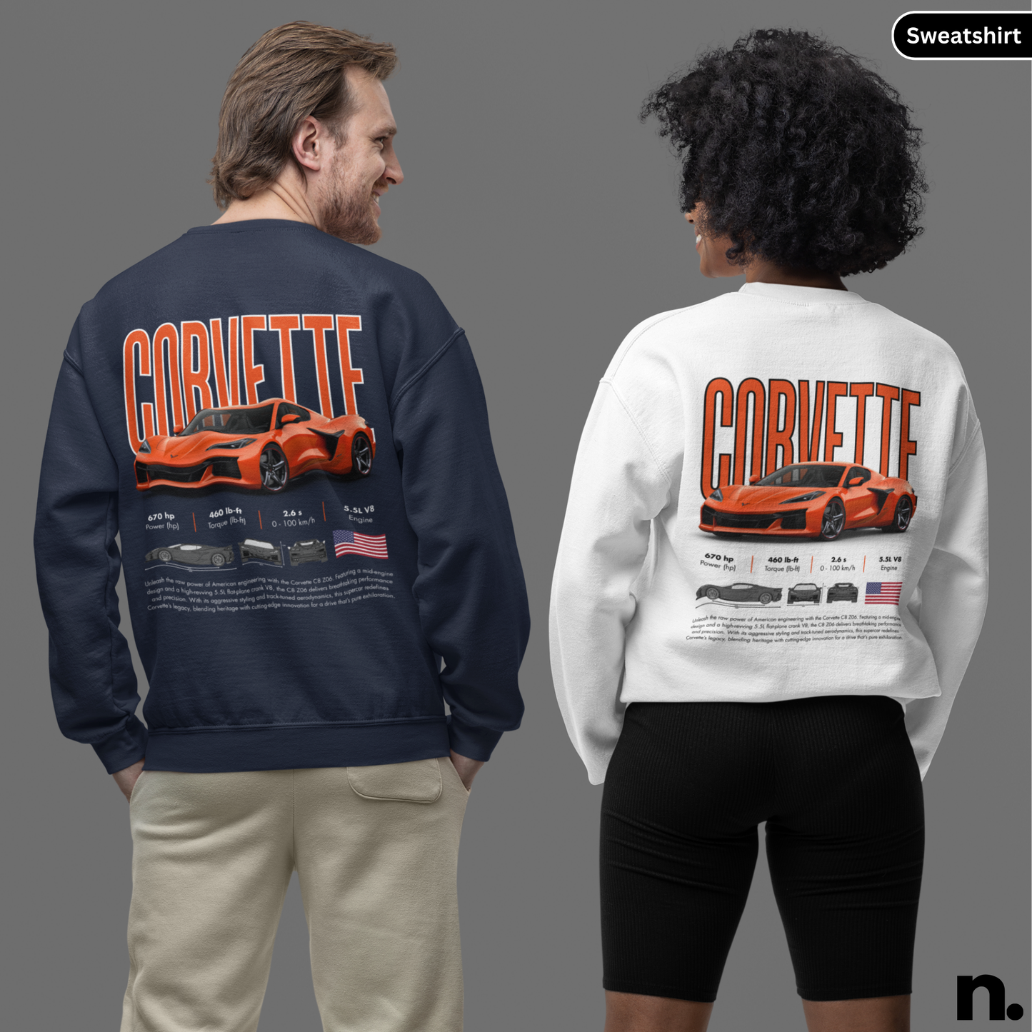 C8 Z06 Poster Style Unisex Sweatshirt