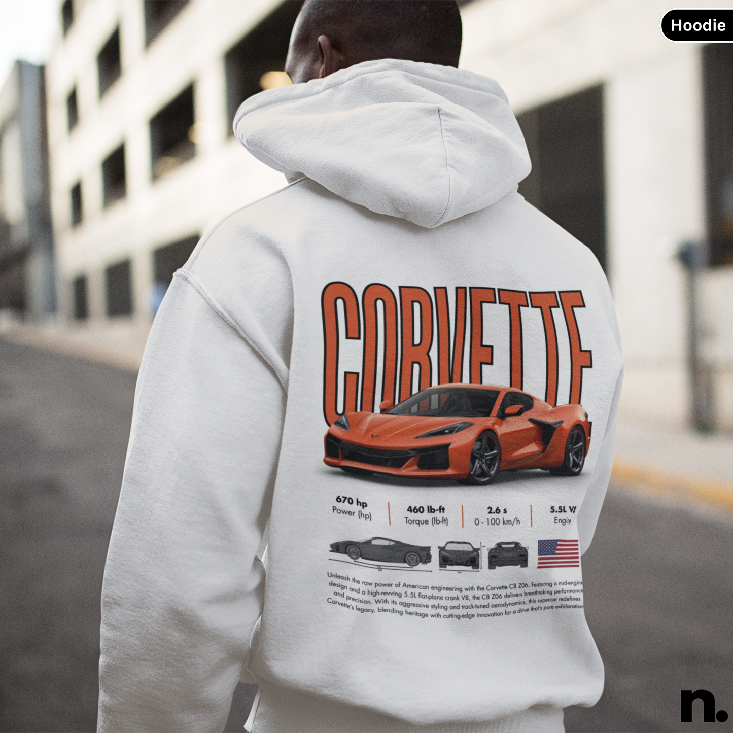 C8 Z06 Poster Style Unisex Hoodie