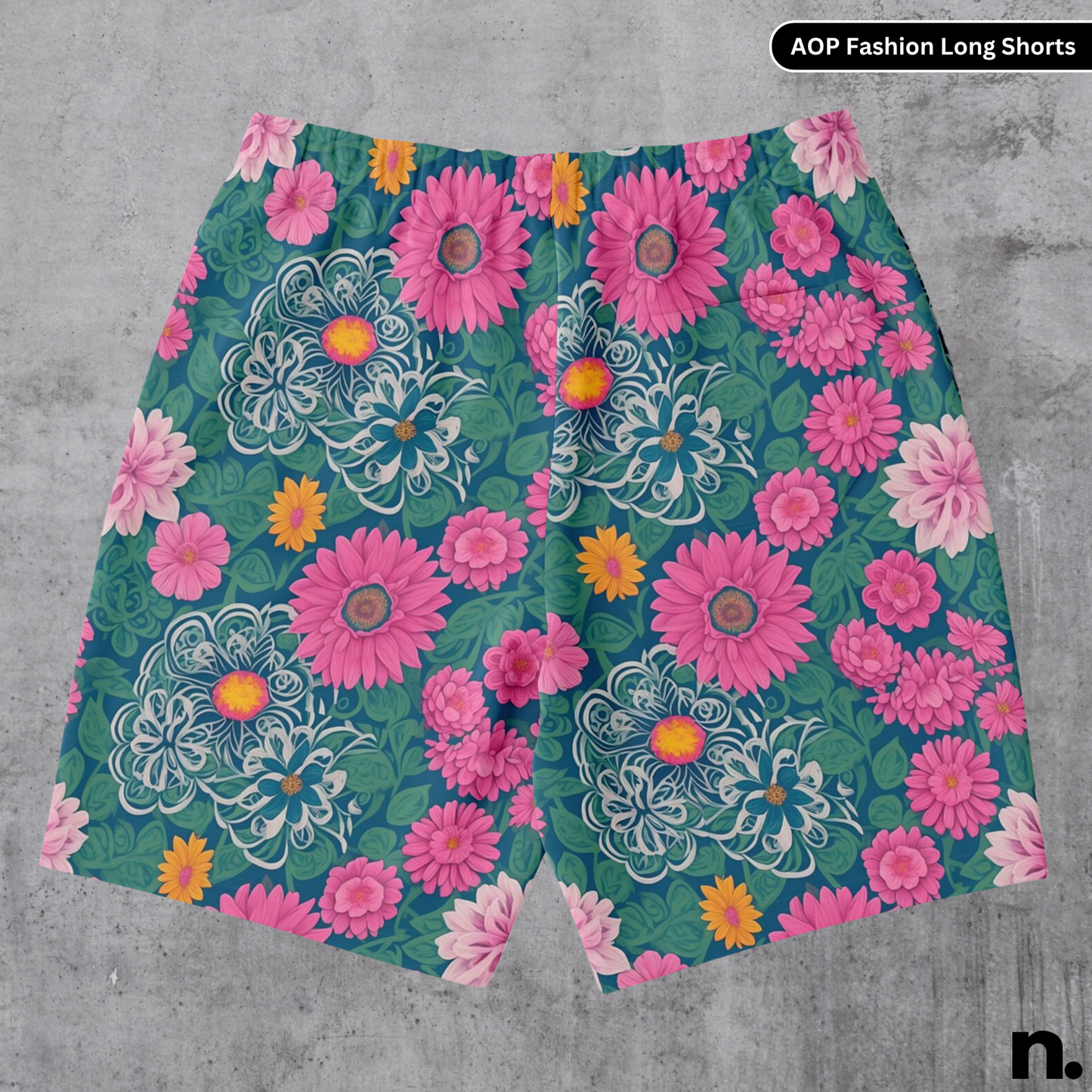 Nerdotopia Floral Pattern Long Shorts