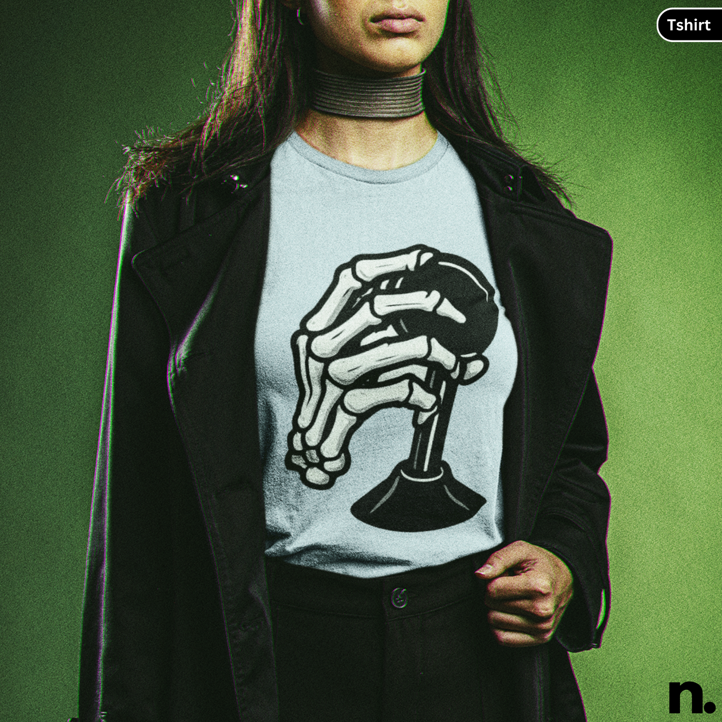 Skeleton Hand Shift Unisex Halloween Tee