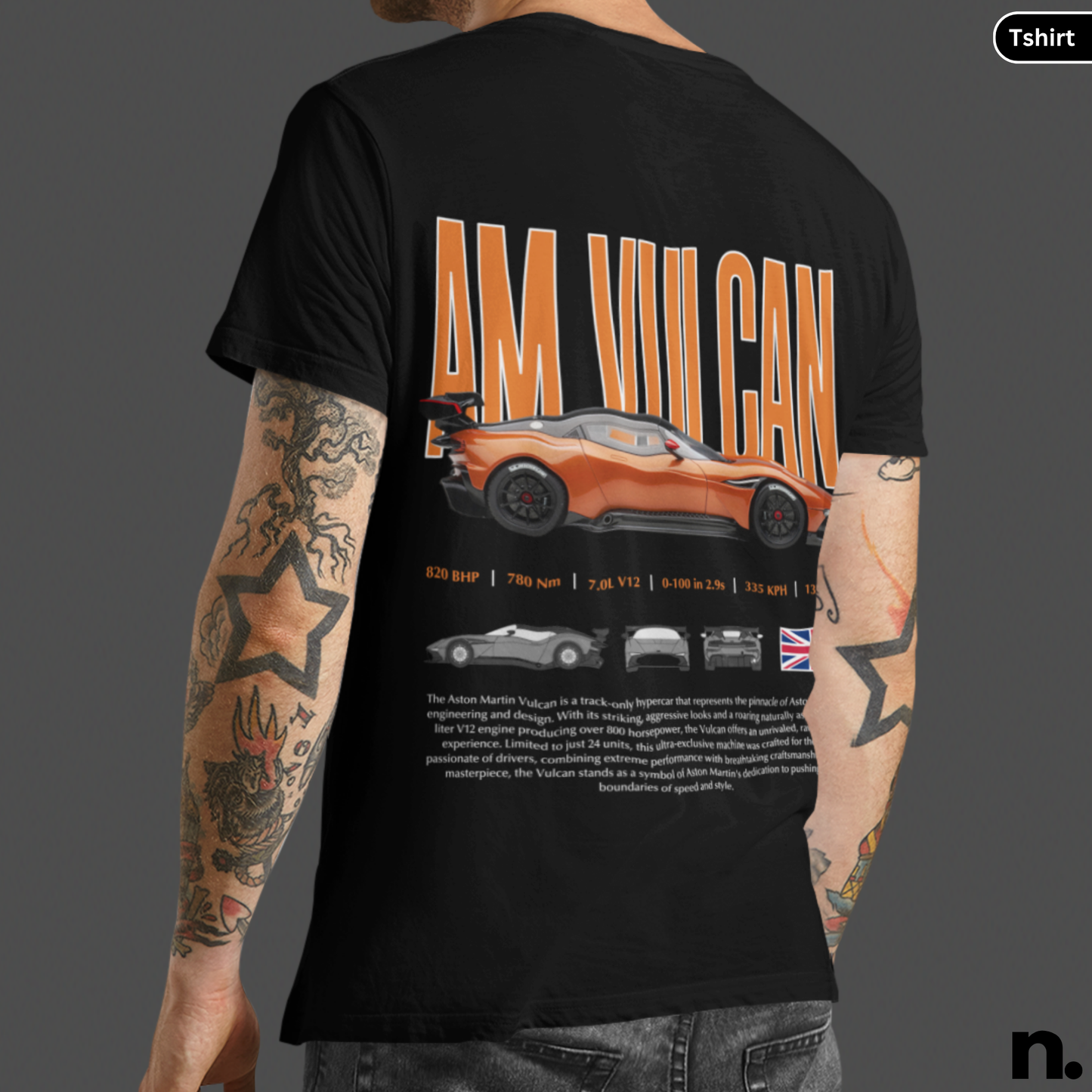 AM Vulcan Poster Style T-shirt