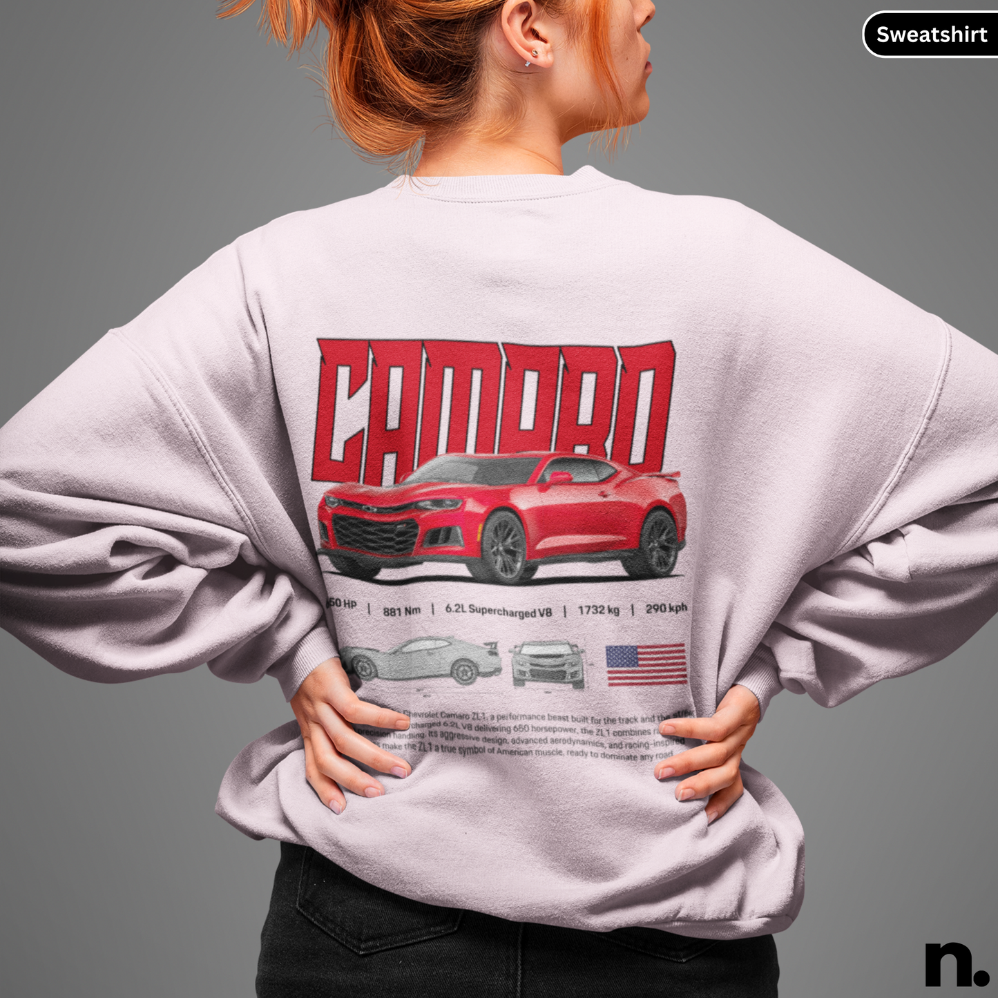 Camaro ZL1 Poster Style Sweatshirt