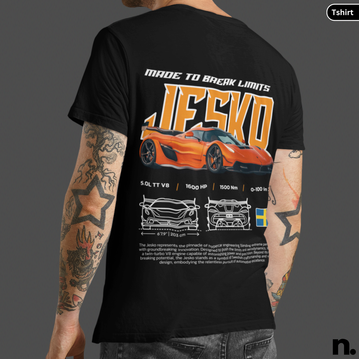 Jesko Poster Style T-shirt