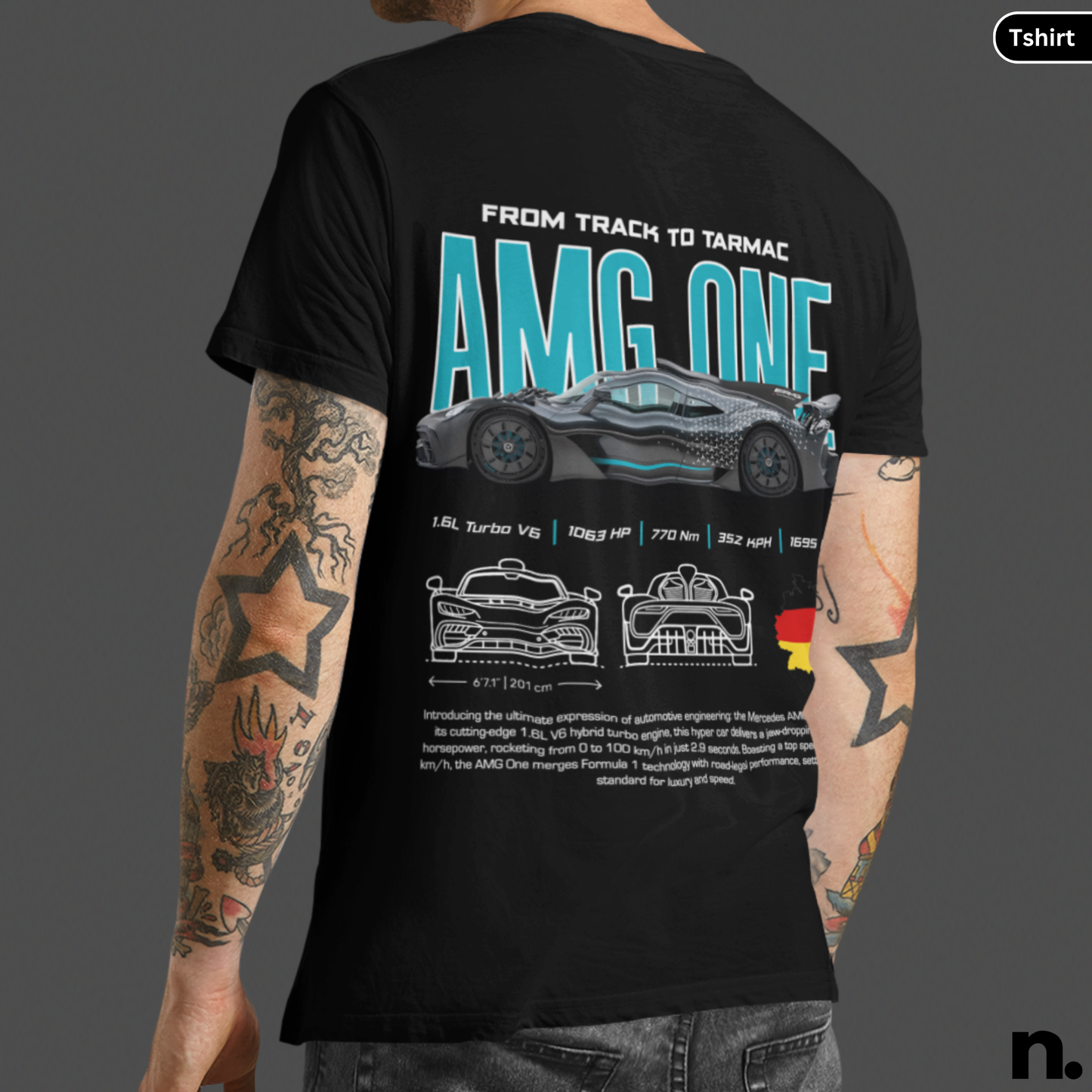 AMG One Poster Style T-shirt