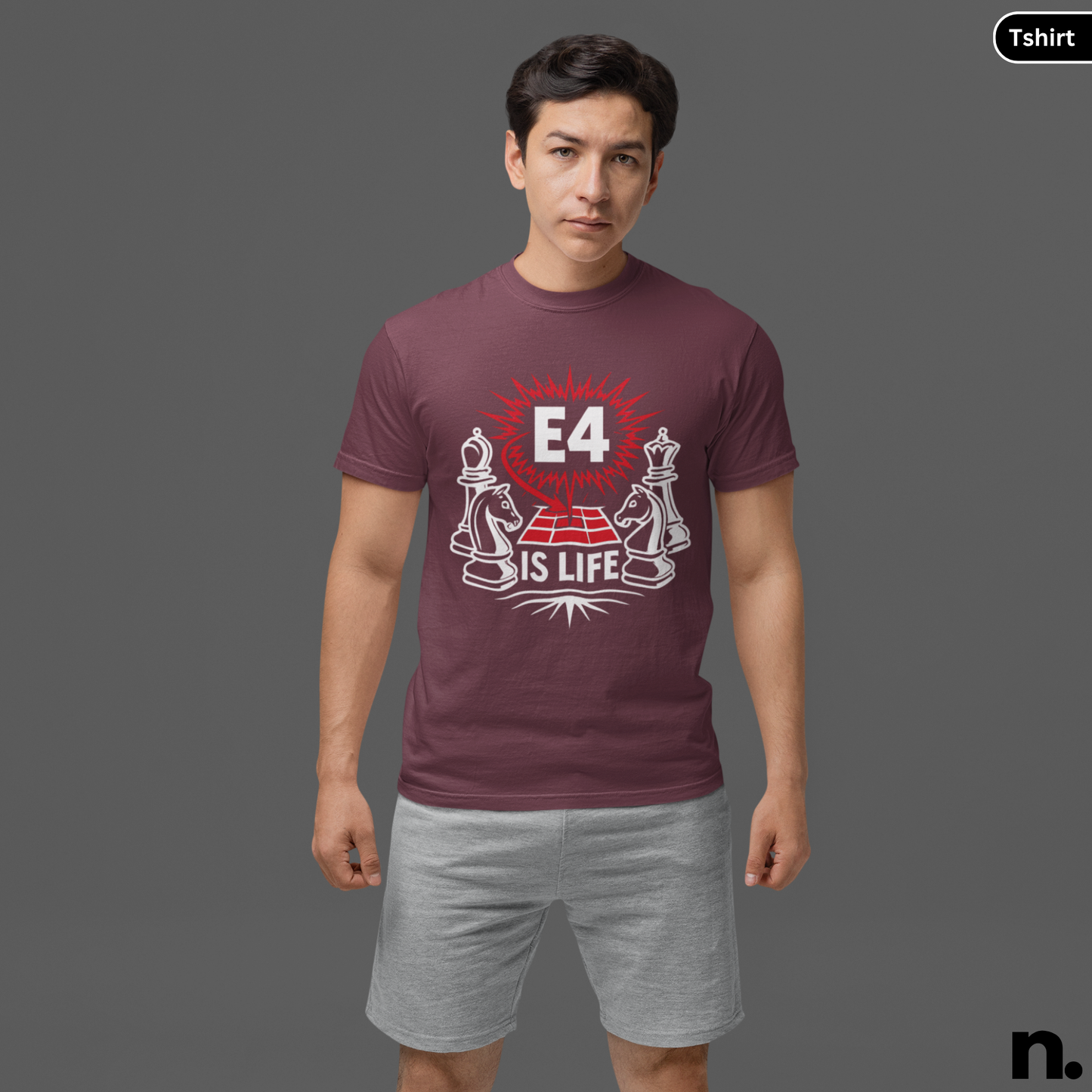 E4 is Life Chess Inspired Unisex Tee