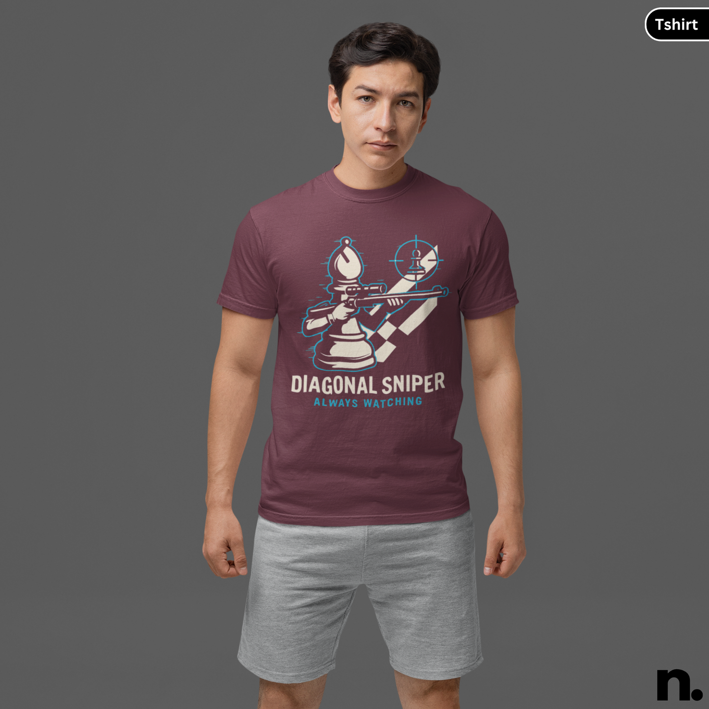 Bishop Diagonal Sniper Chess Inspired Unisex Tee