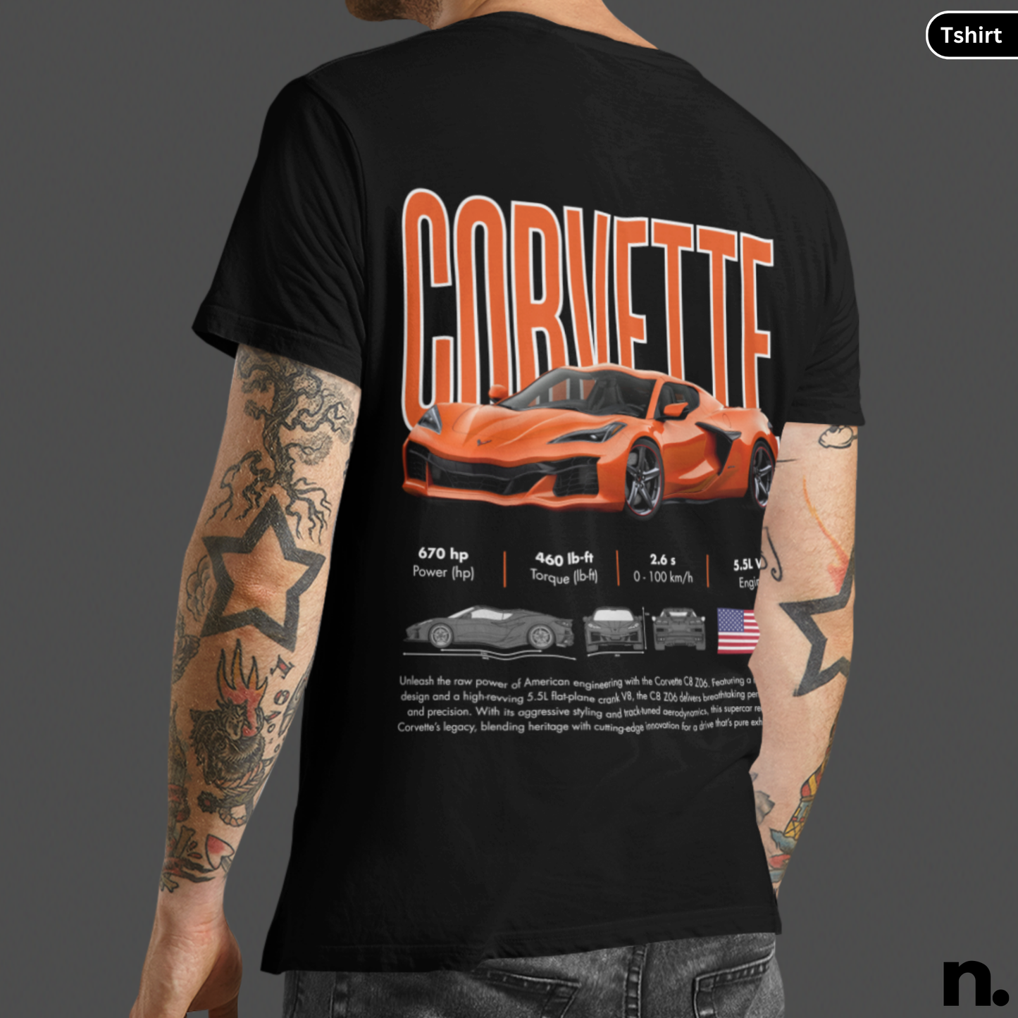 C8 Z06 Poster Style T-shirt