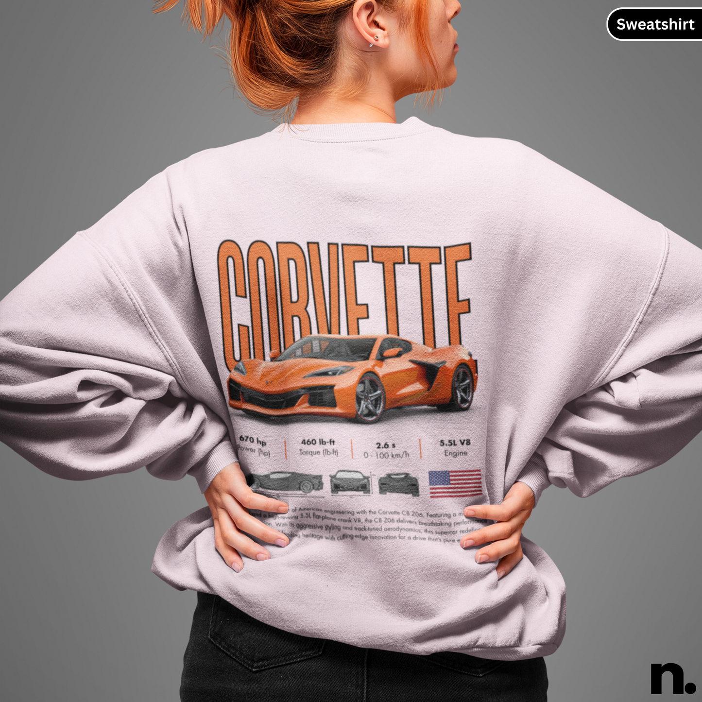 C8 Z06 Poster Style Unisex Sweatshirt