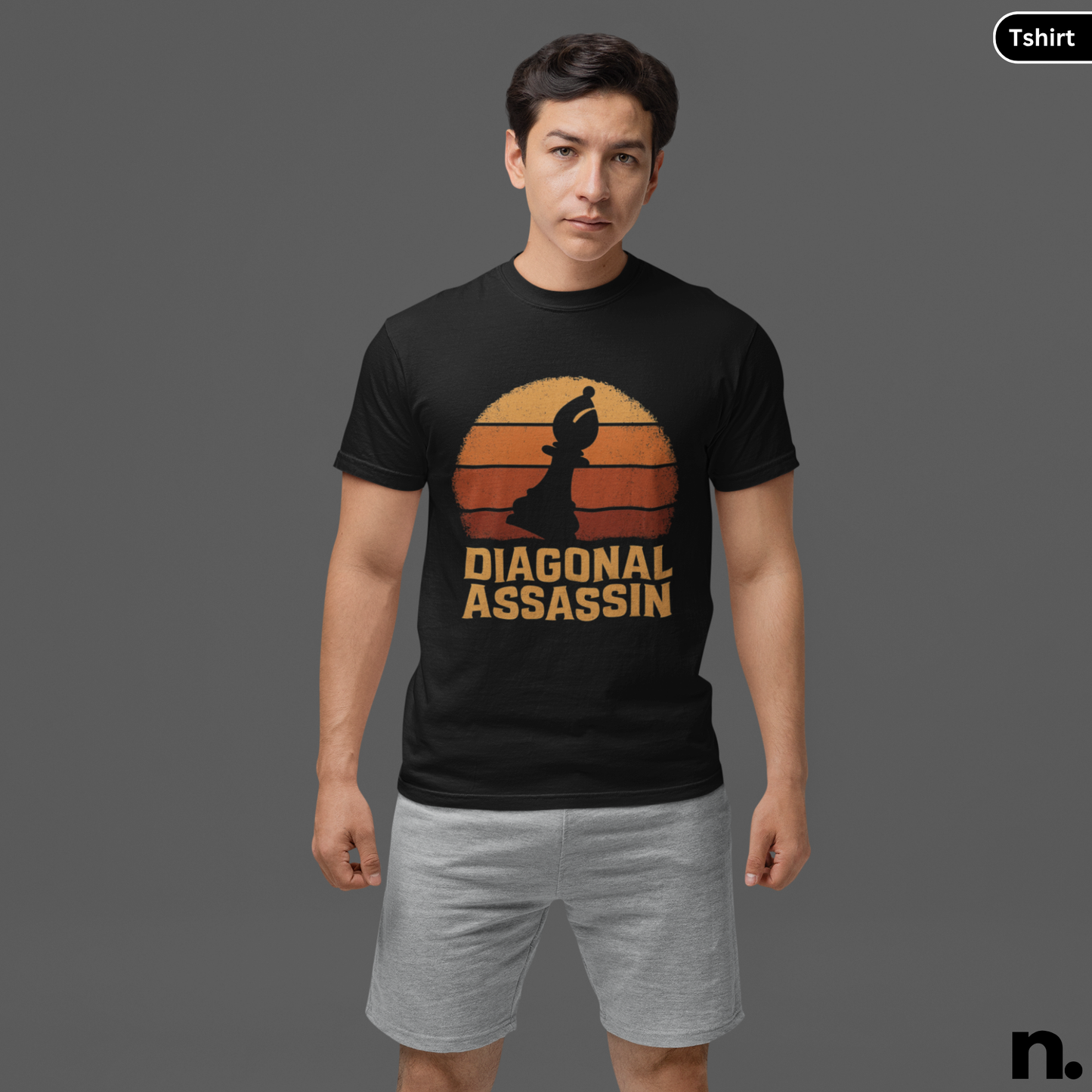 Diagonal Assassin Bishop Chess Unisex Tee