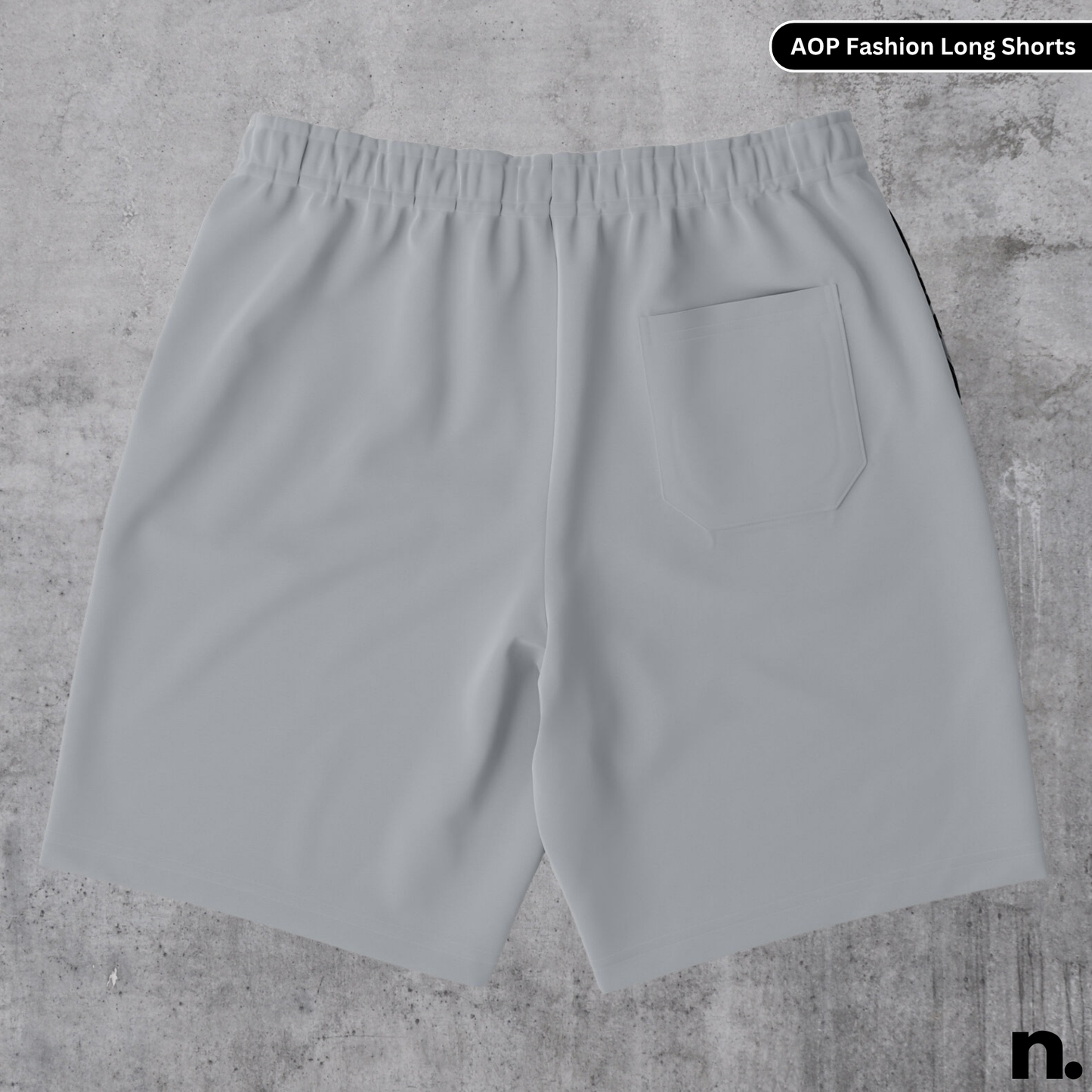 B&W Skulls and Flowers Nerdotopia Long Shorts