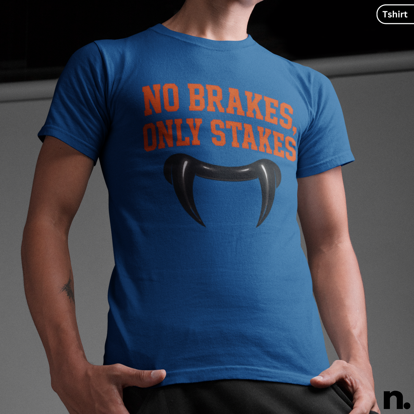 No Brakes Only Stakes Unisex Halloween Tee