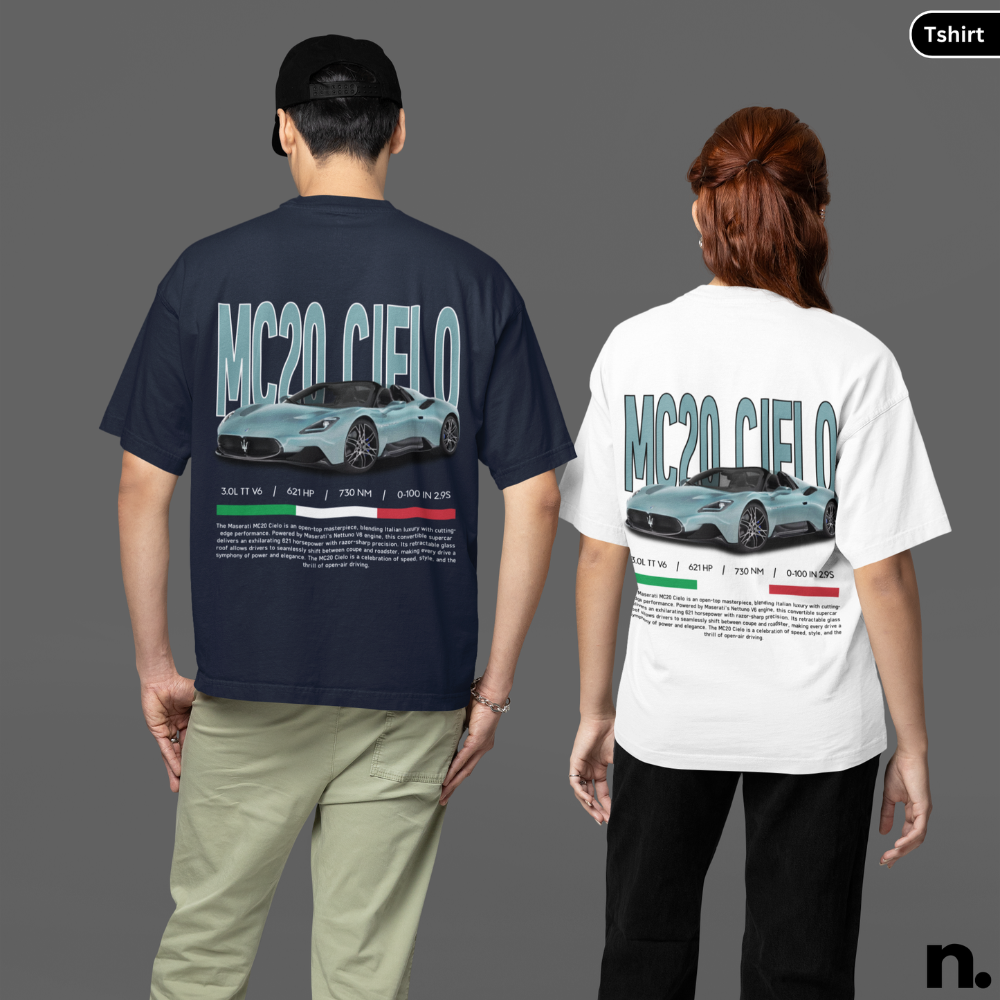 MC20 Cielo Hypercar Poster Style T-shirt
