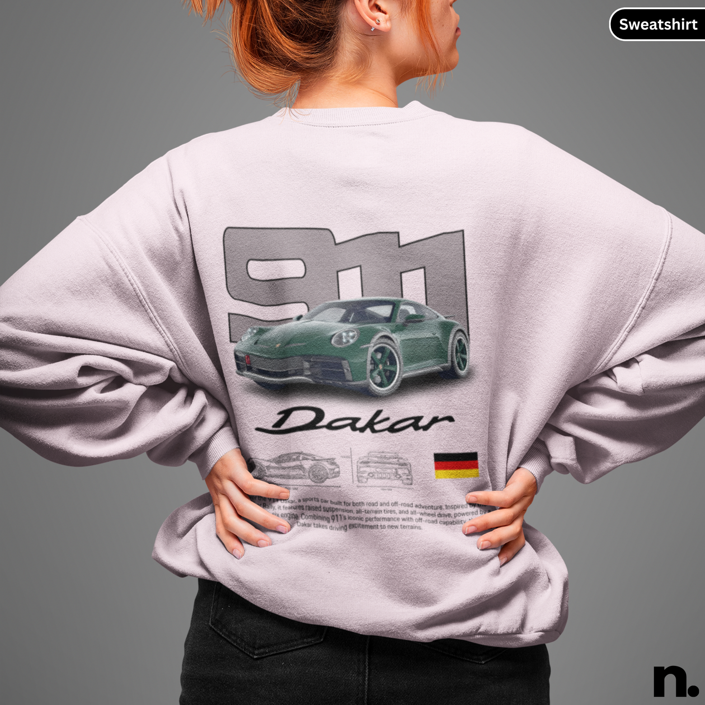 911 Dakar Rally Poster Style Crewneck Sweatshirt