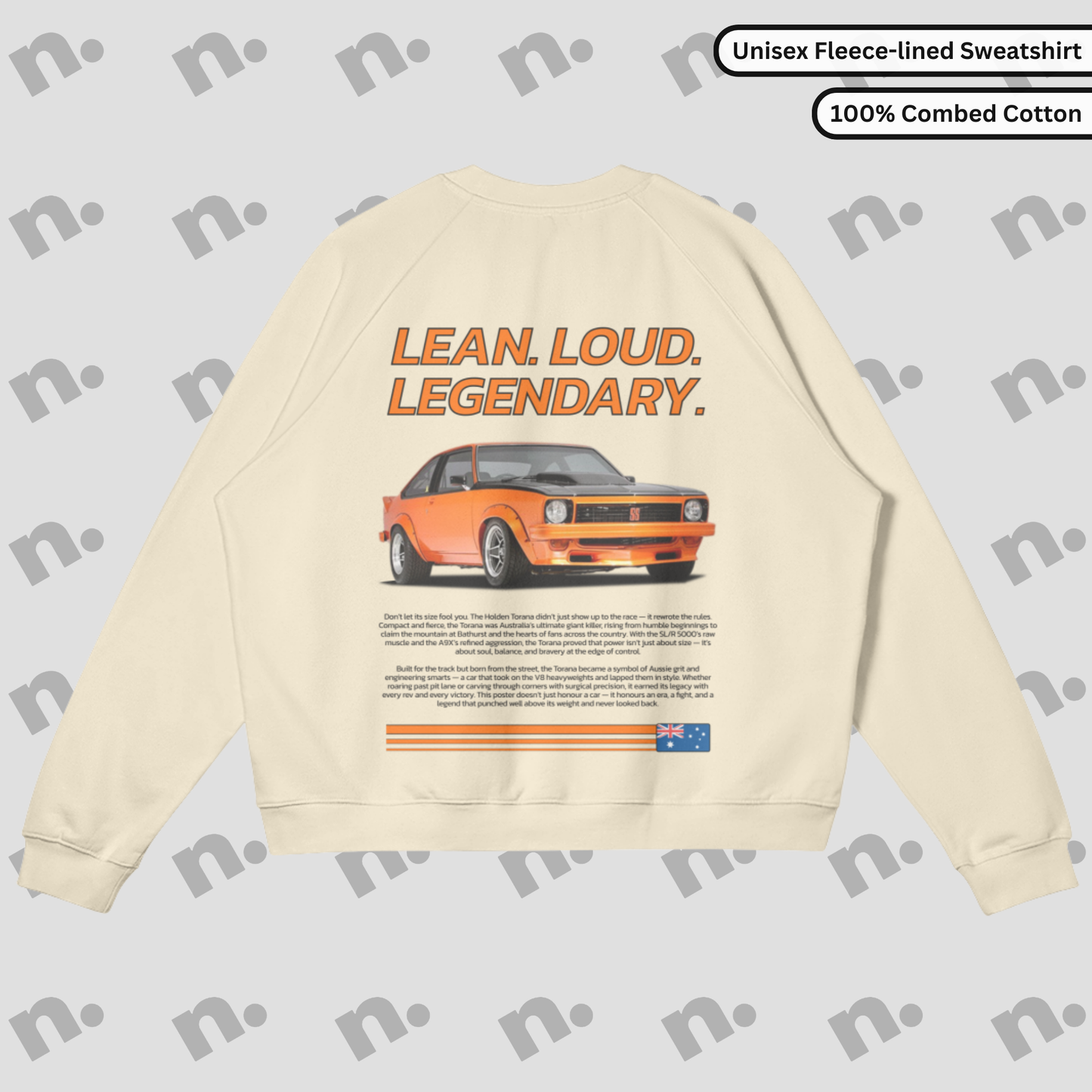 LEAN. LOUD. LEGENDARY. – Premium Fleece-lined Sweatshirt