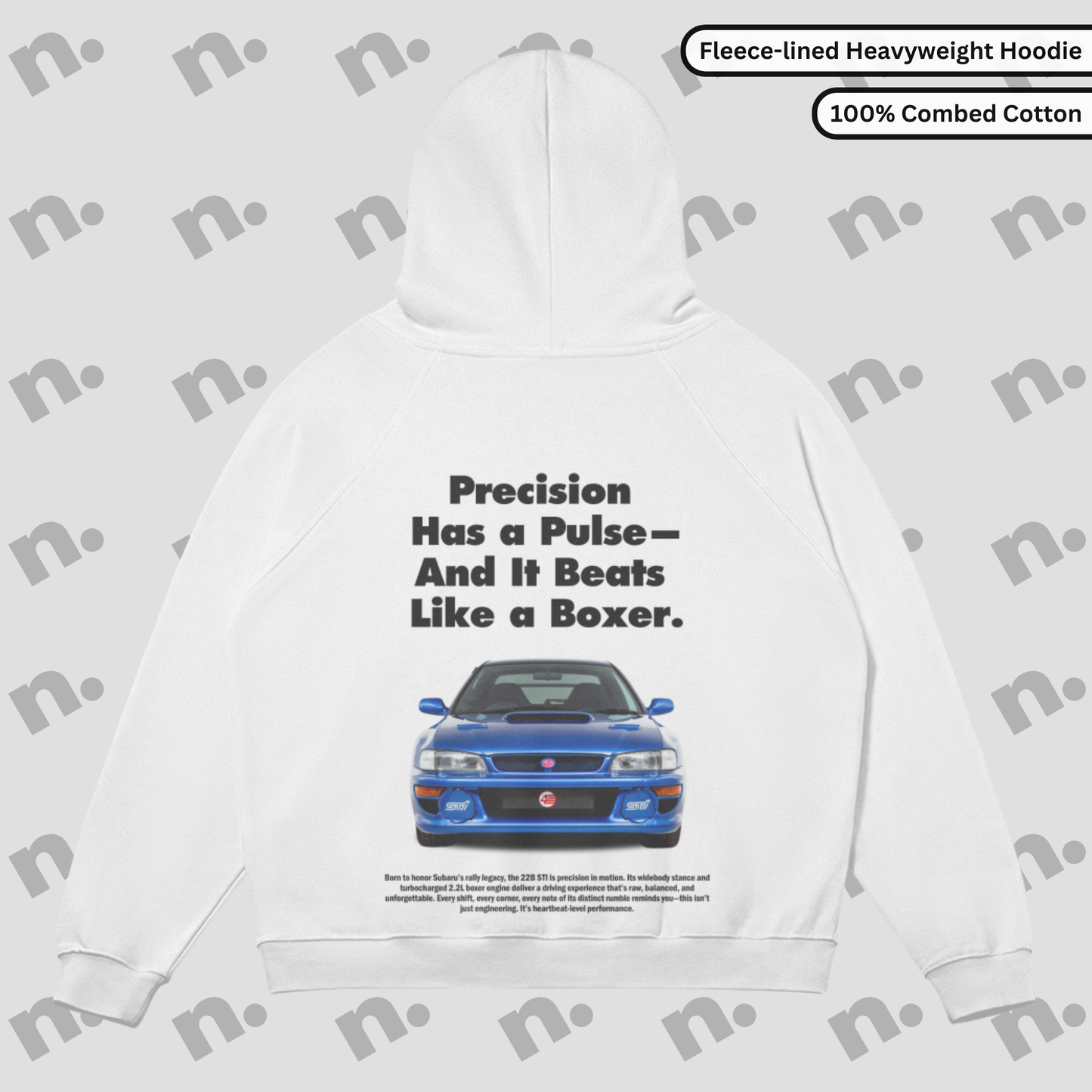 22B Boxer-Inspired Fleece-lined Premium Hoodie