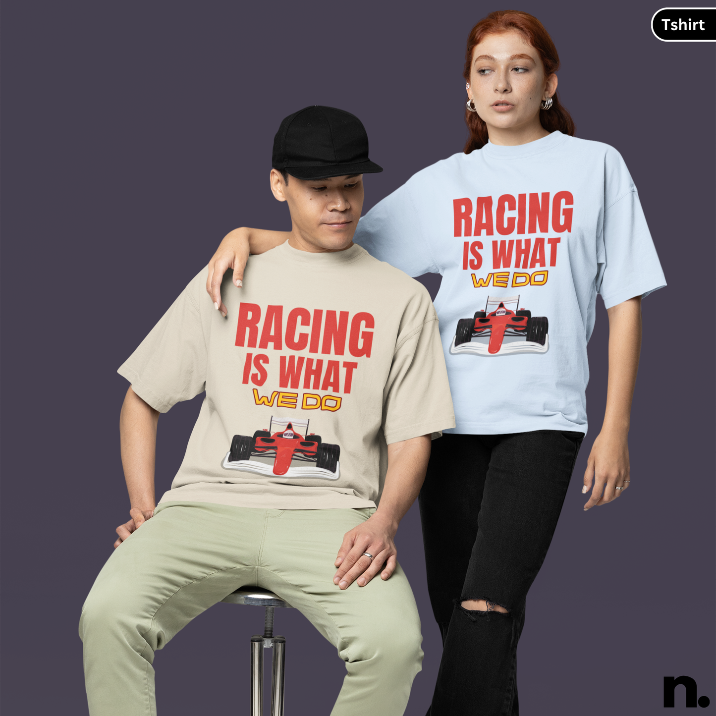 Racing Is What We Do Heavy Cotton Tee