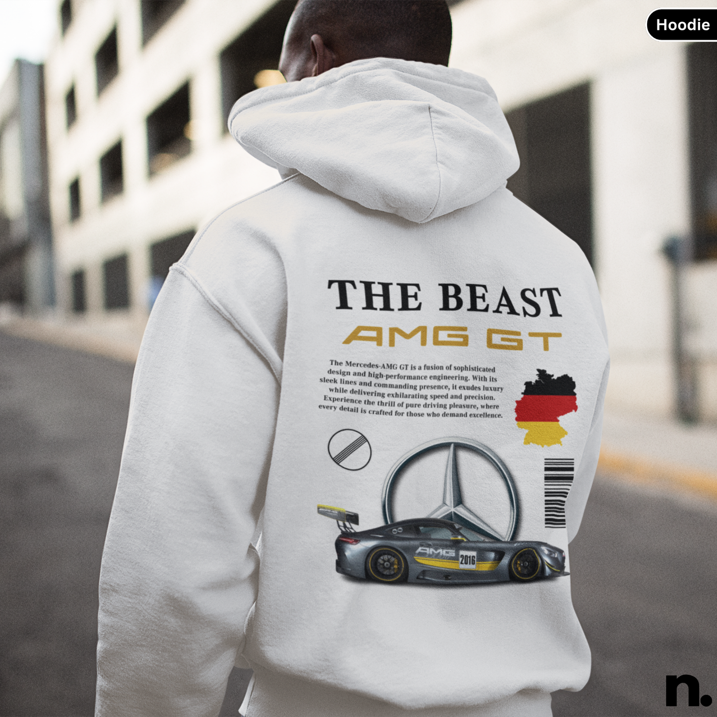 Beast AMG GT Poster Style Hoodie