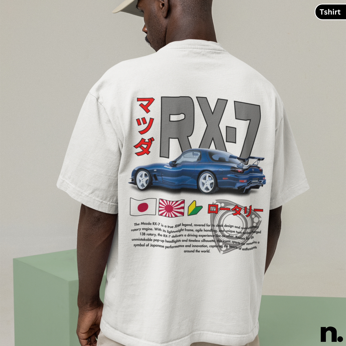 Mazda RX7 Rotary JDM Legend Unisex Heavy Cotton Tee