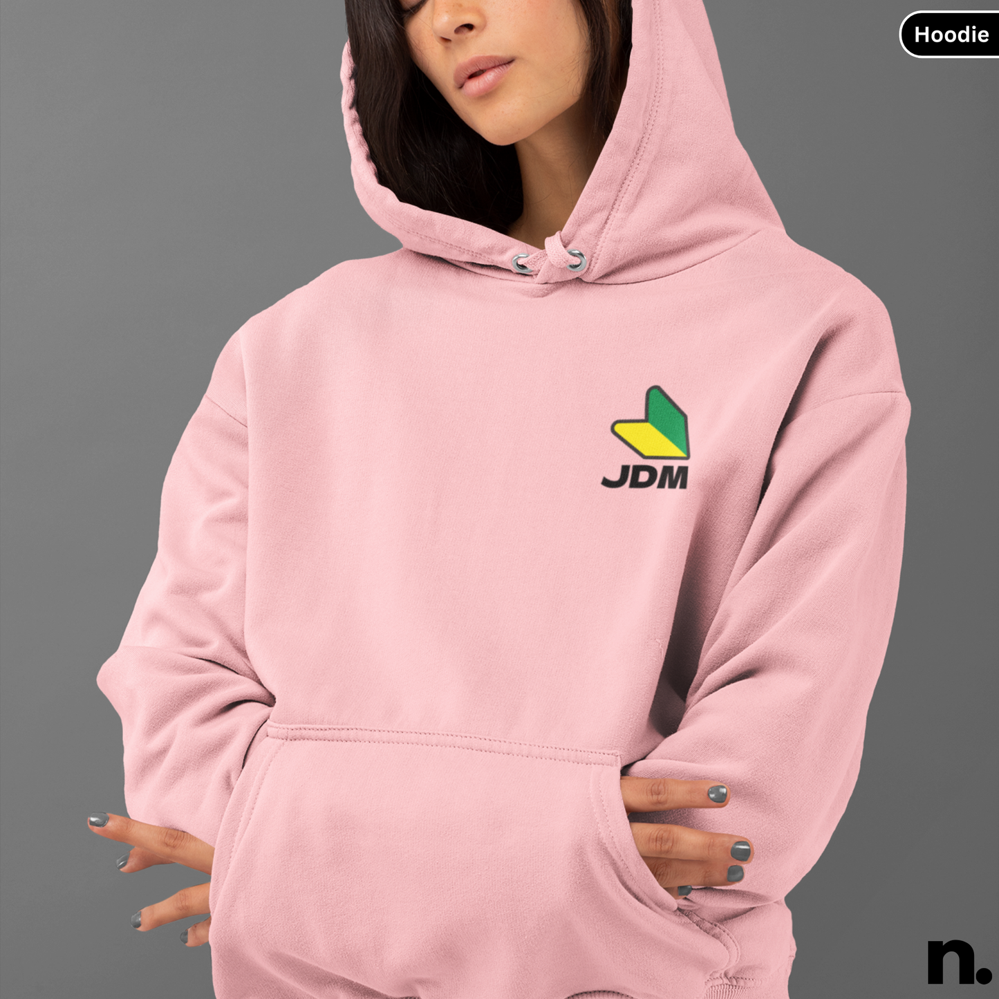 Godzilla GTR R34 V-spec II Nur Poster Style Back Print Unisex Hoodie