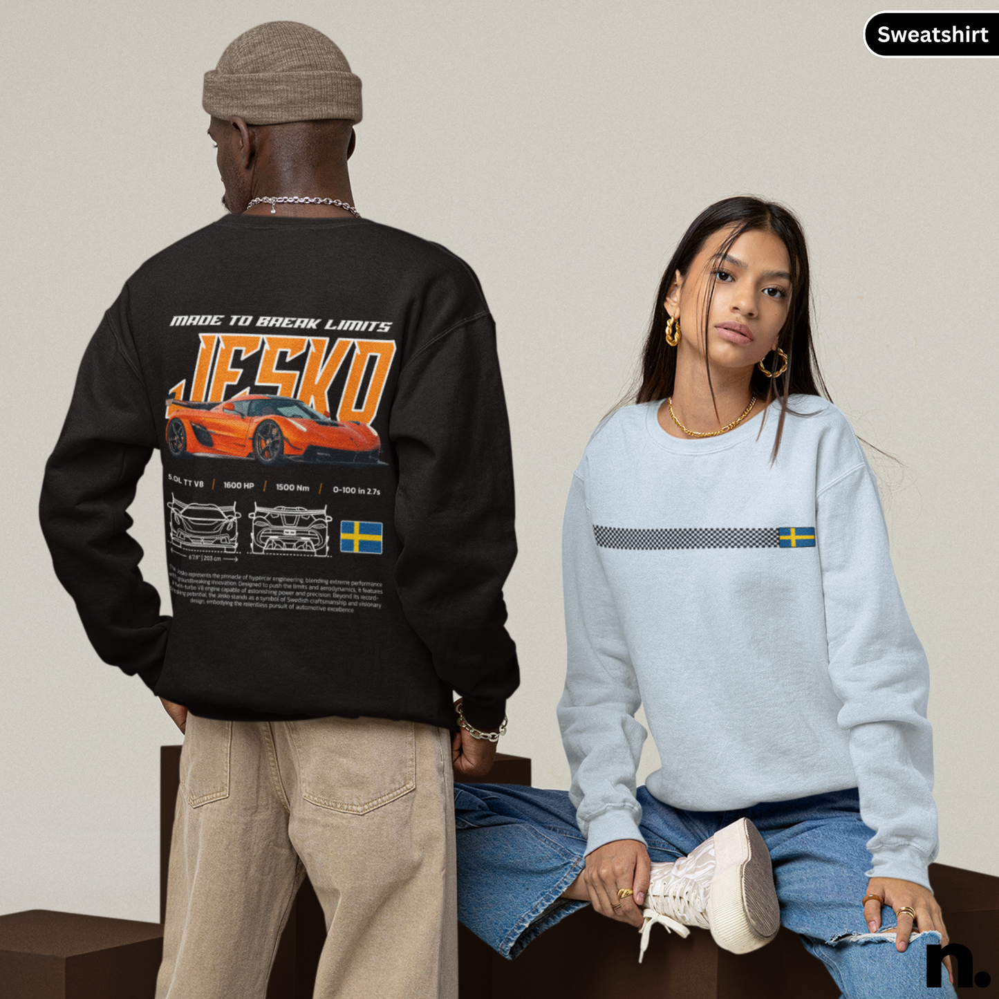Jesko Poster Style Sweatshirt