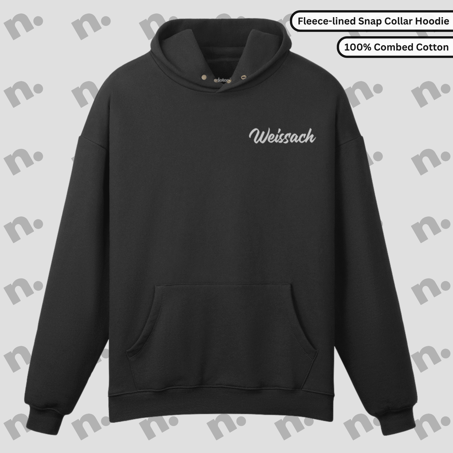 Born in Weissach Snap-Collar Premium Hoodie