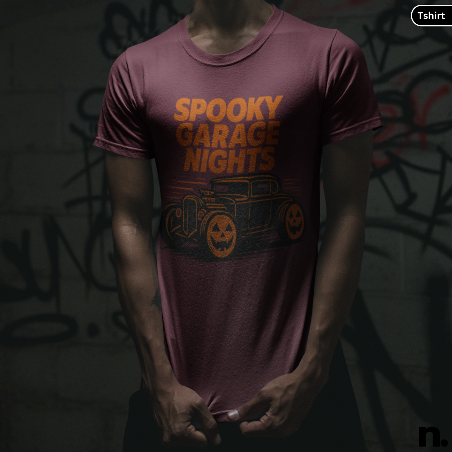 Spooky Garage Nights Unisex Halloween Tee