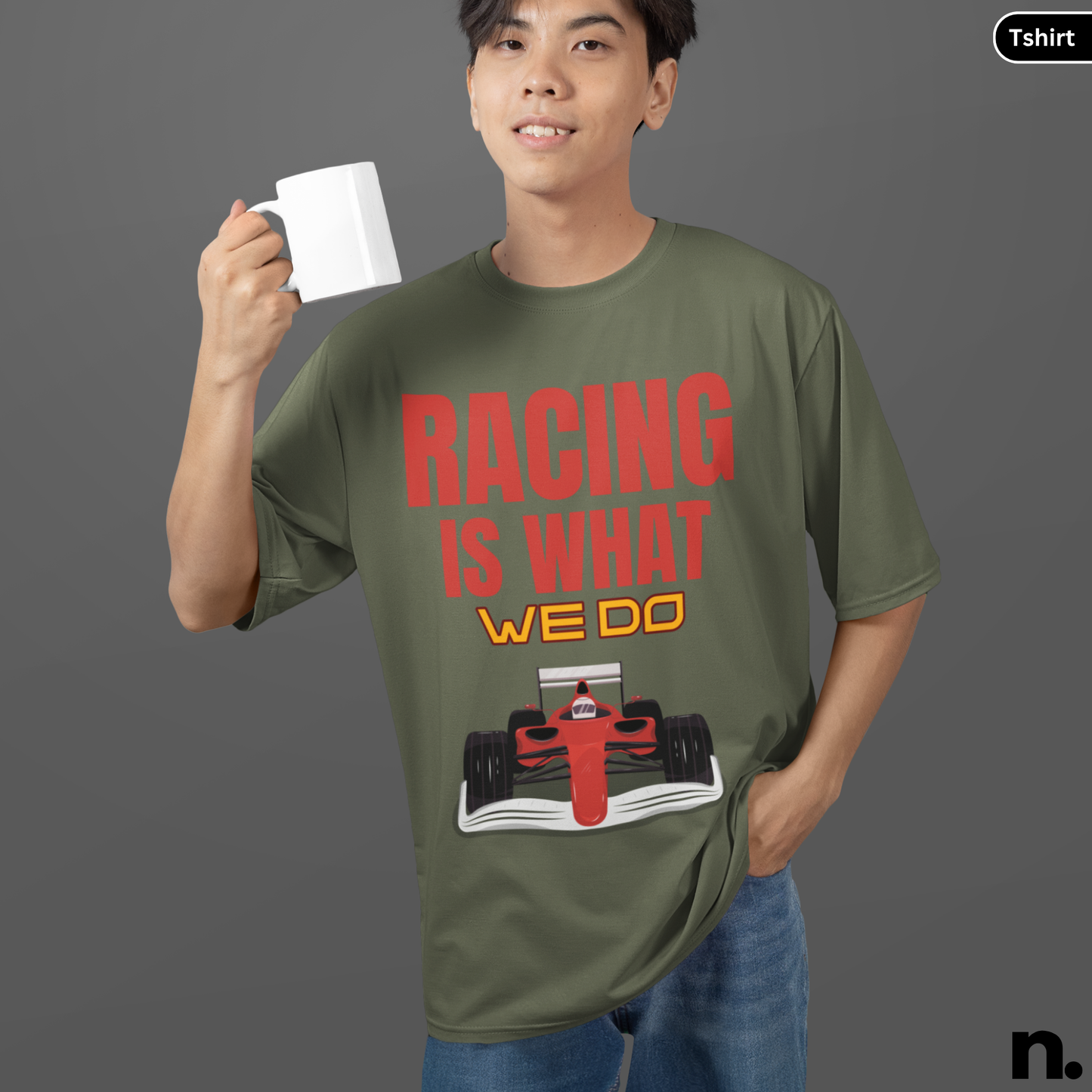 Racing Is What We Do Heavy Cotton Tee
