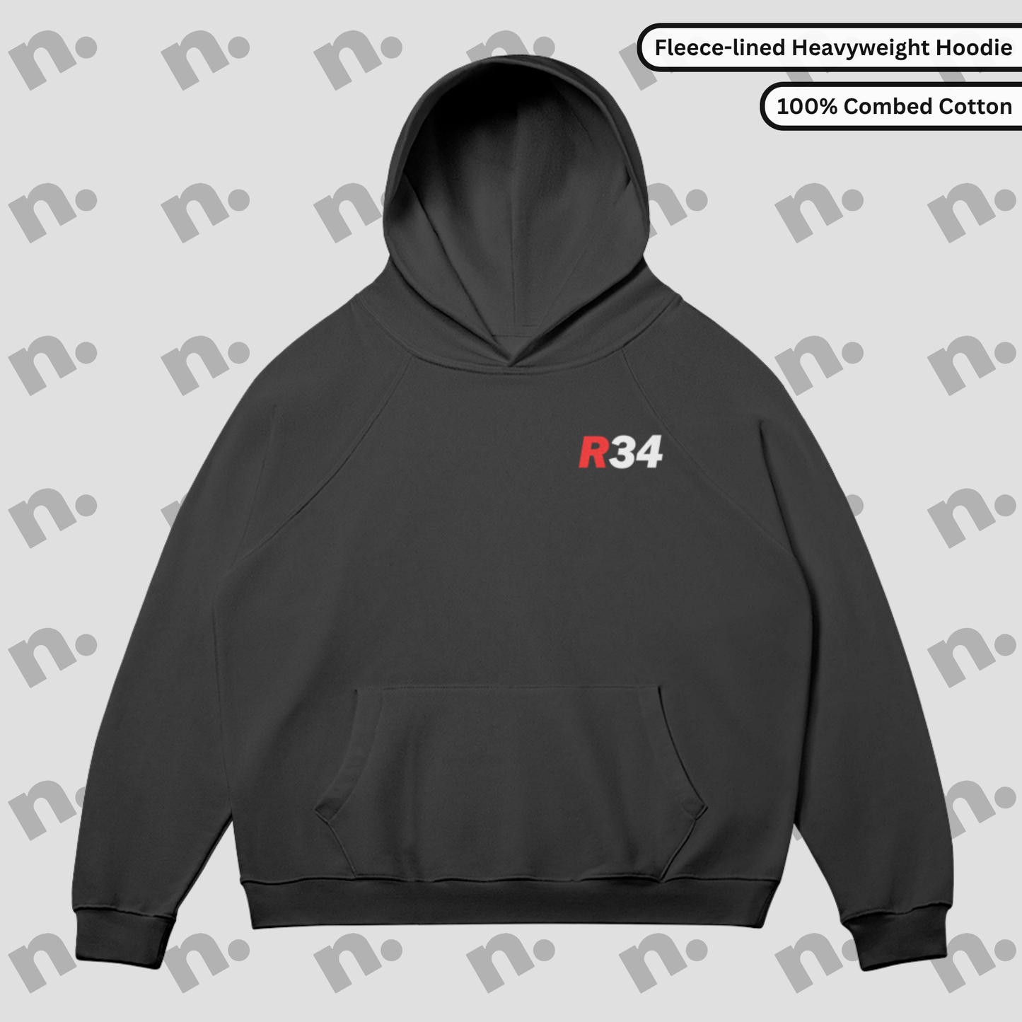 R34 Heritage Premium Fleece-lined Hoodie