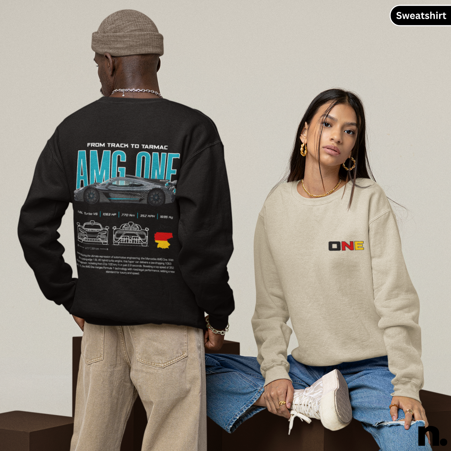 AMG One Poster Style Sweatshirt