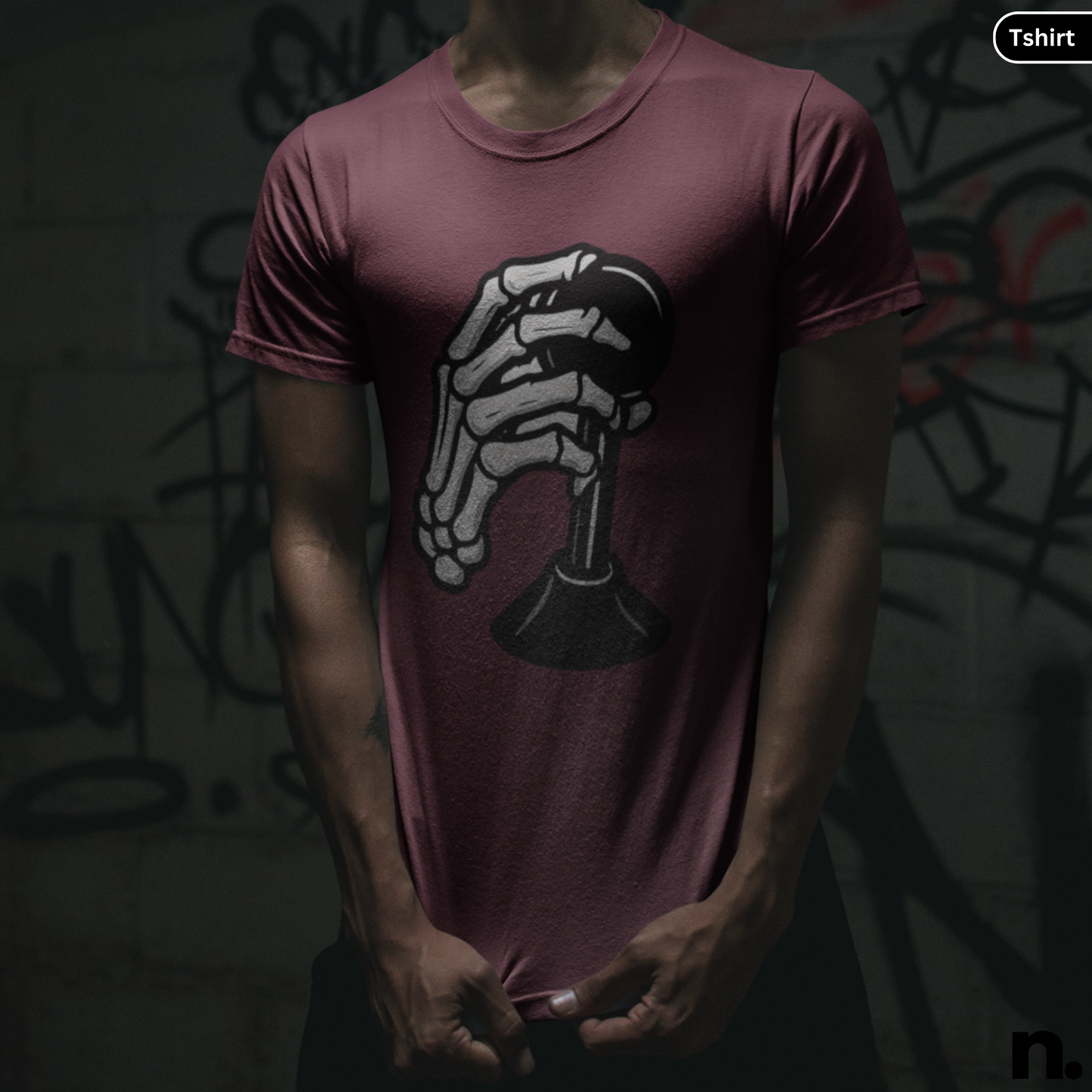 Skeleton Hand Shift Unisex Halloween Tee
