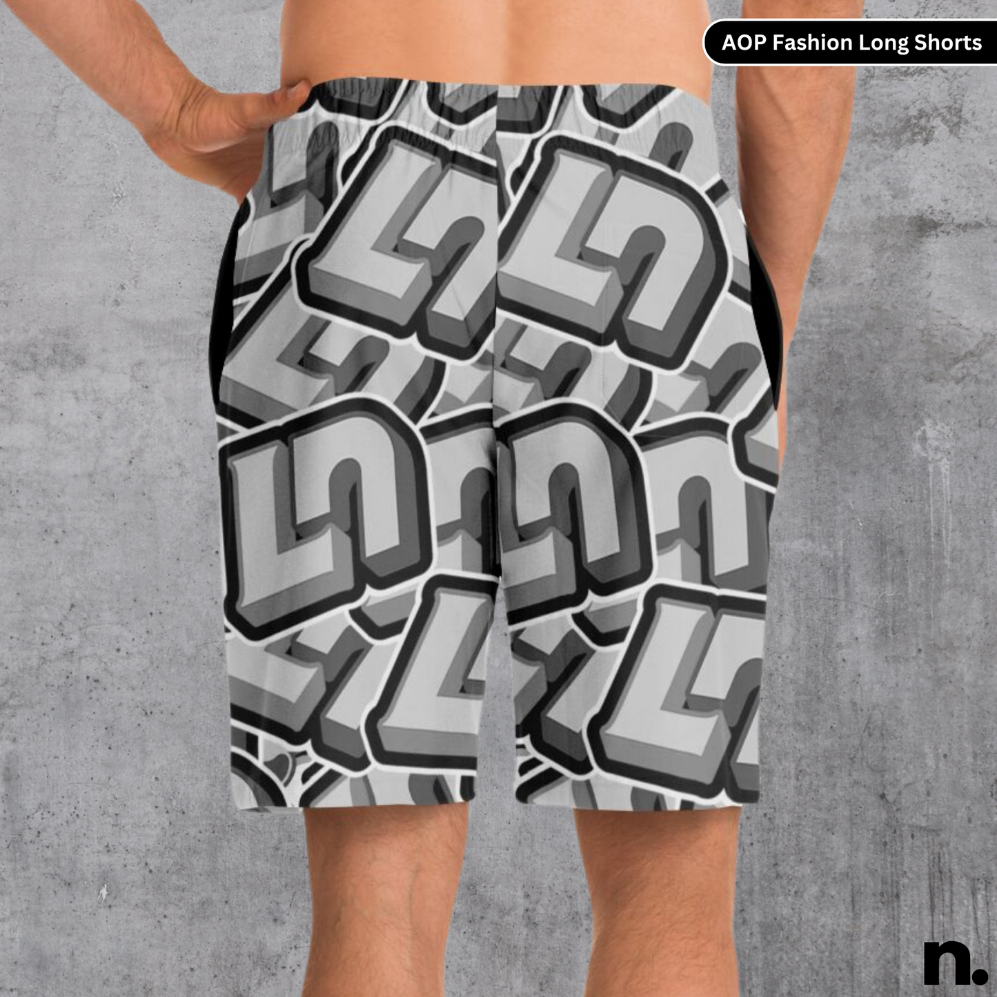 Lando Norris Pattern Fashion Long Shorts