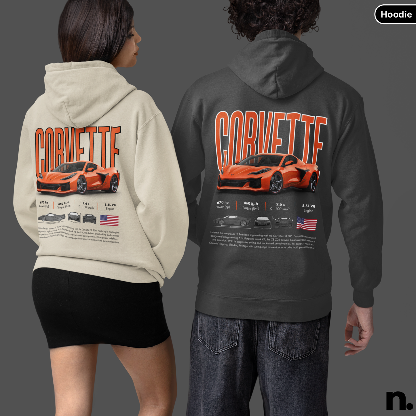 C8 Z06 Poster Style Unisex Hoodie