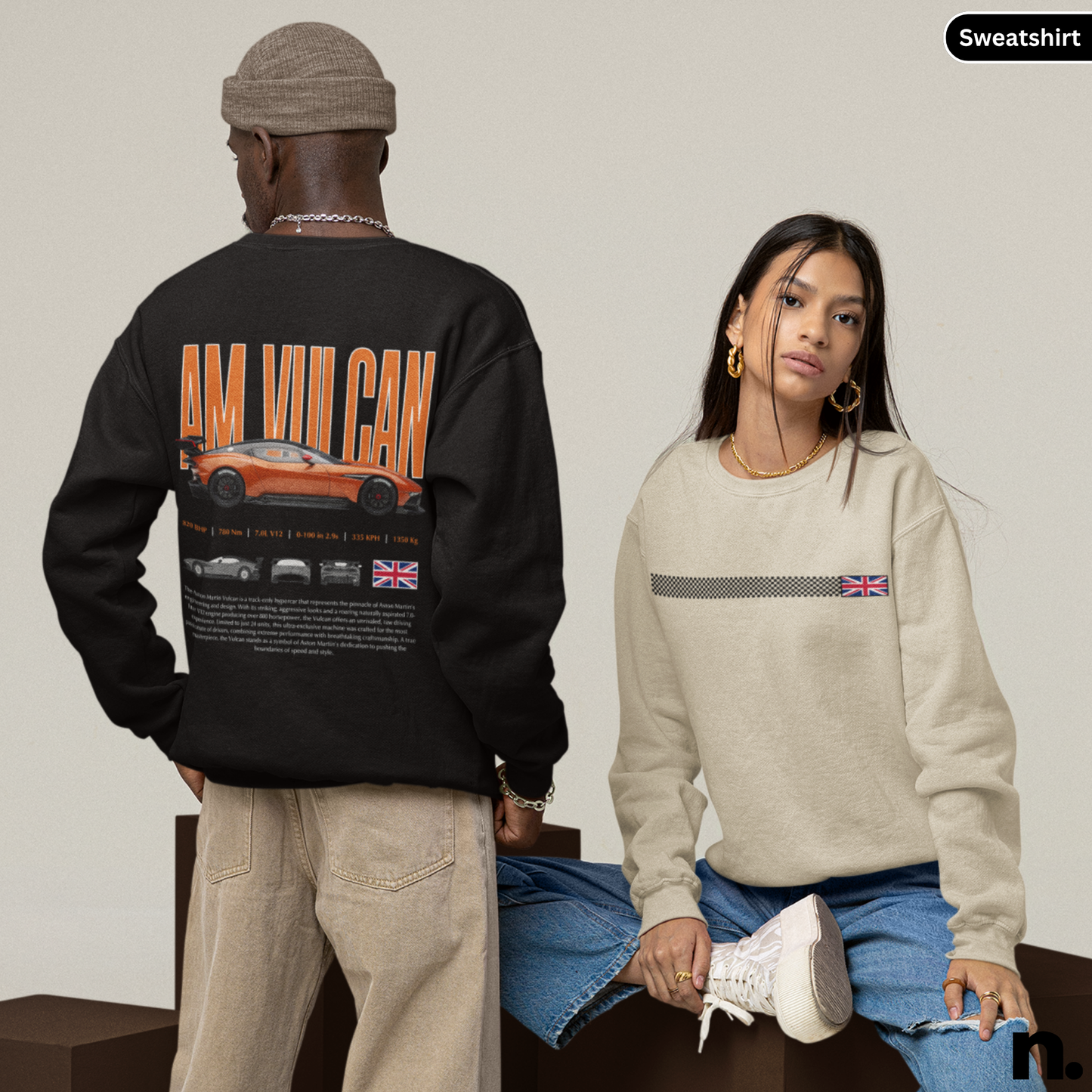 AM Vulcan Poster Style Sweatshirt