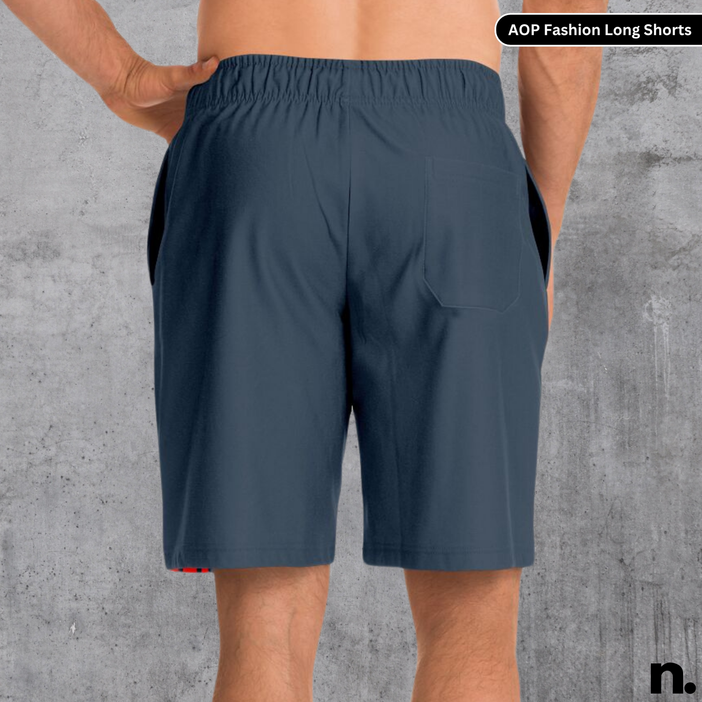 Samurai Inspired Slate Long Shorts