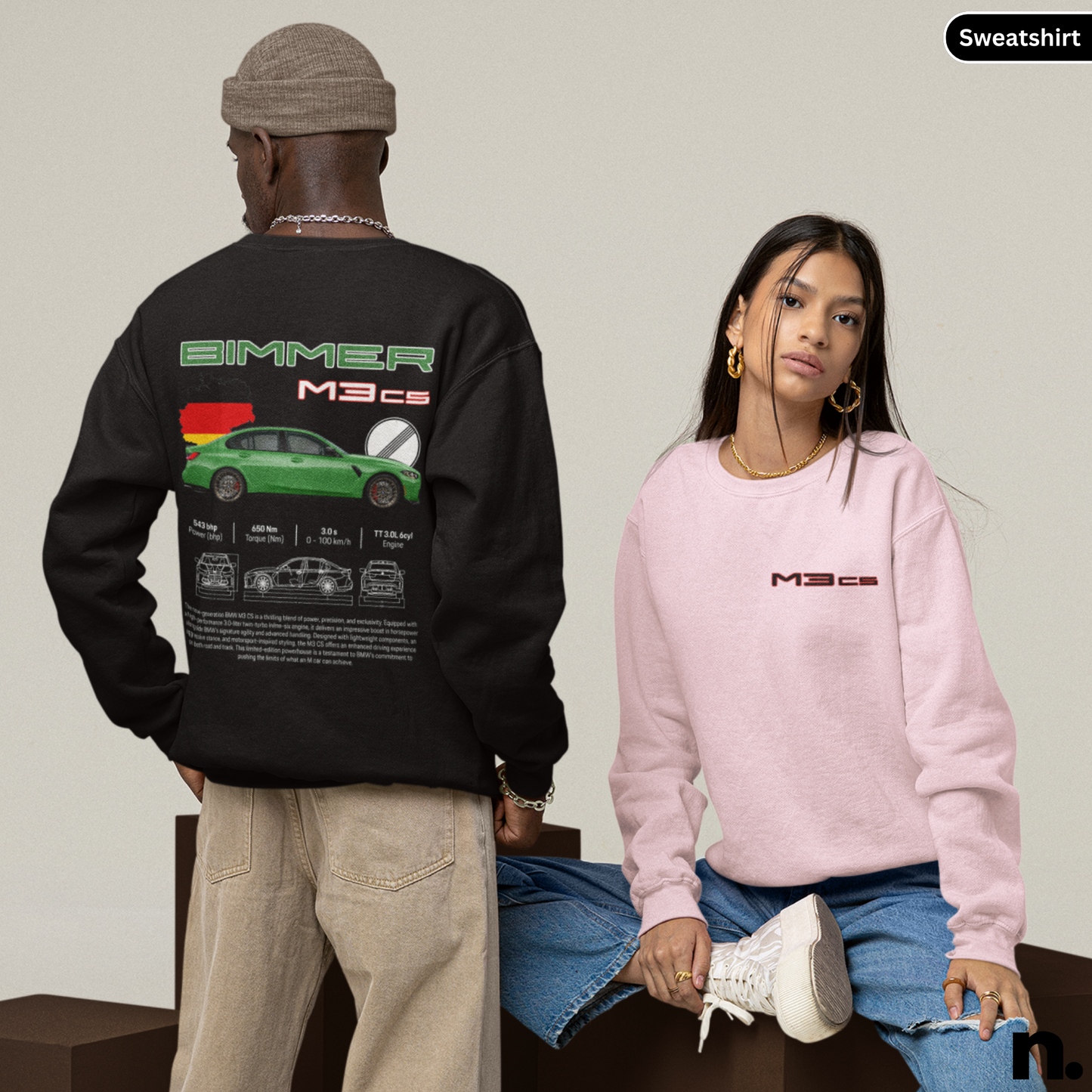 New M3CS Poster Style Sweatshirt