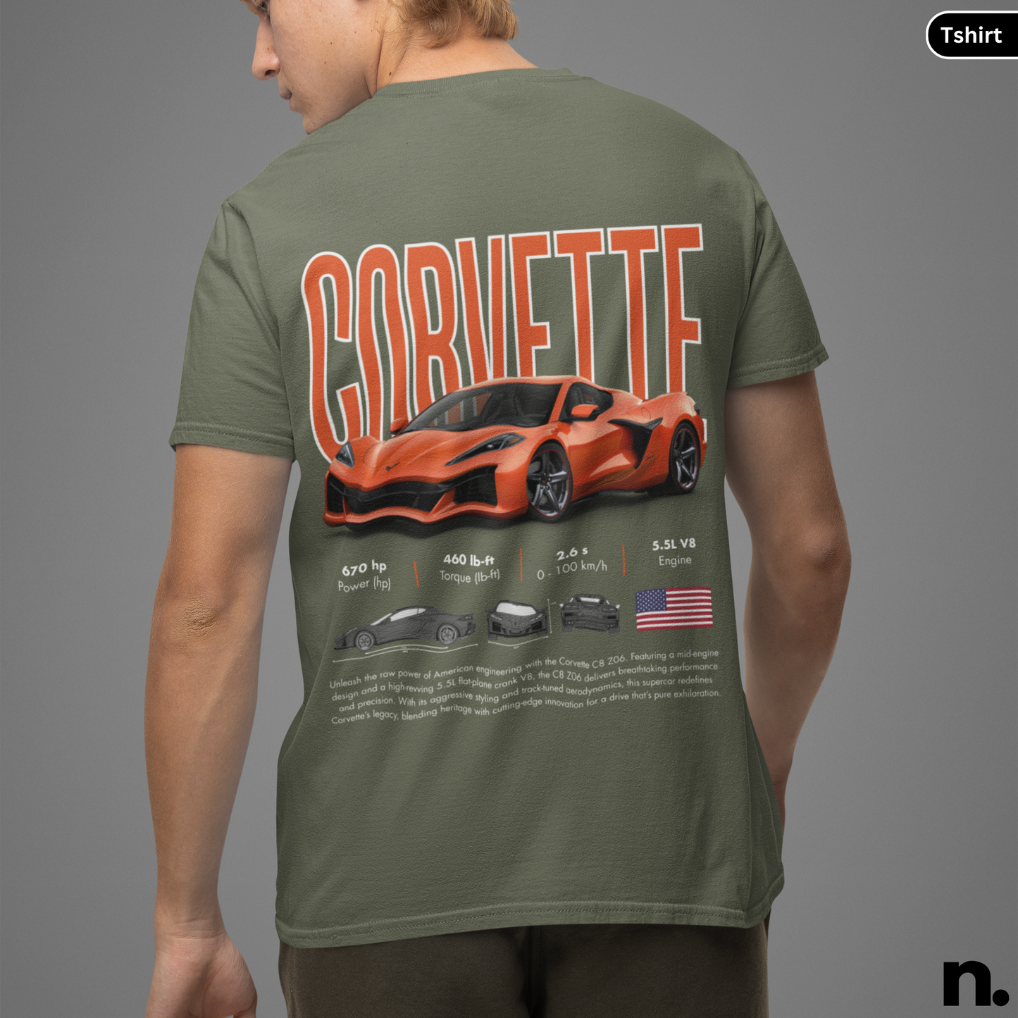 C8 Z06 Poster Style T-shirt