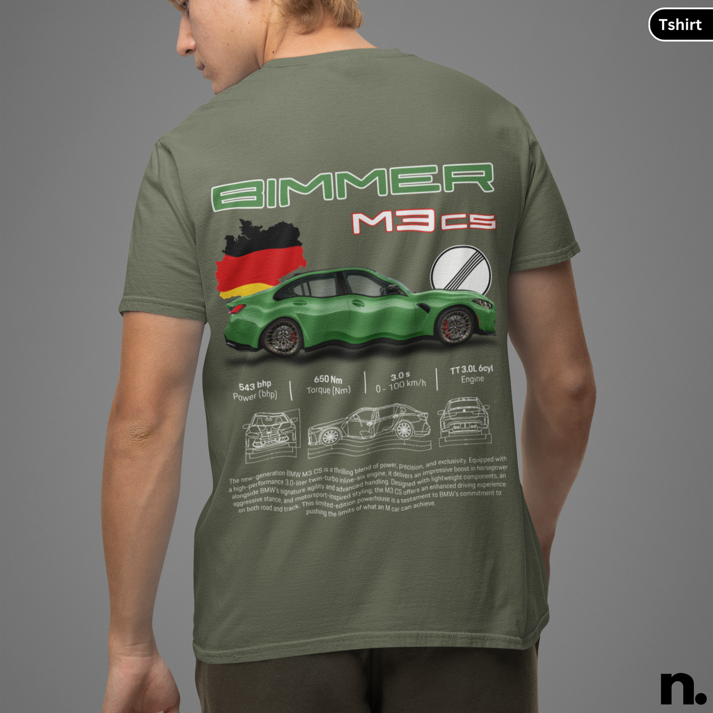 New M3CS Poster Style T-shirt