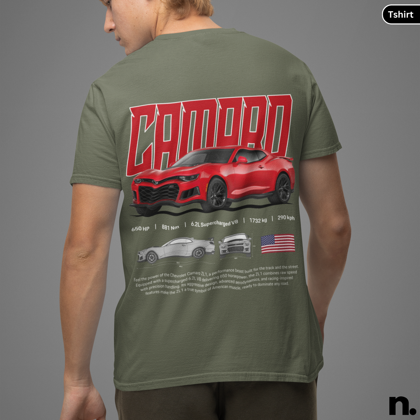 Camaro ZL1 Poster Style T-shirt