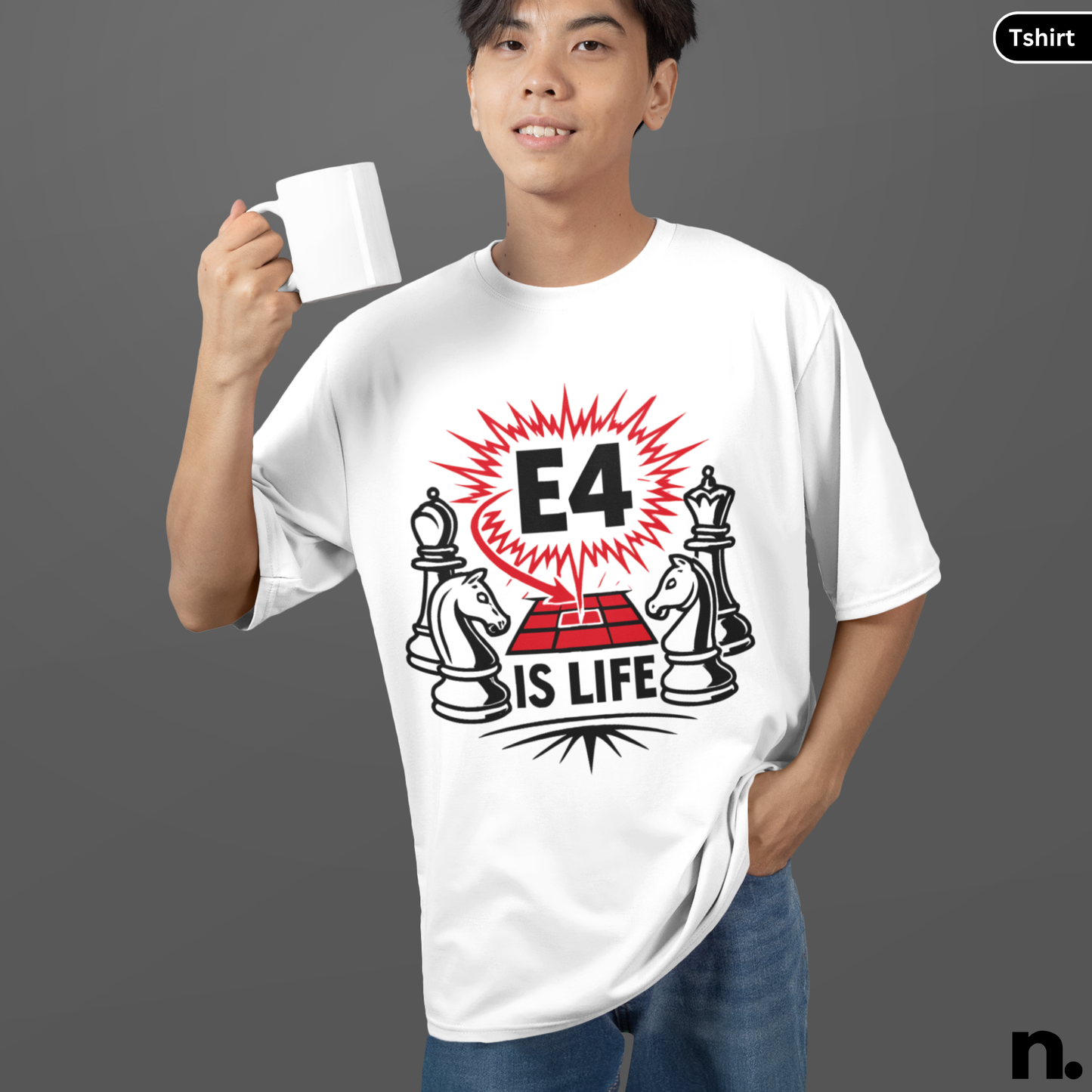 E4 is Life Chess Inspired Unisex Tee